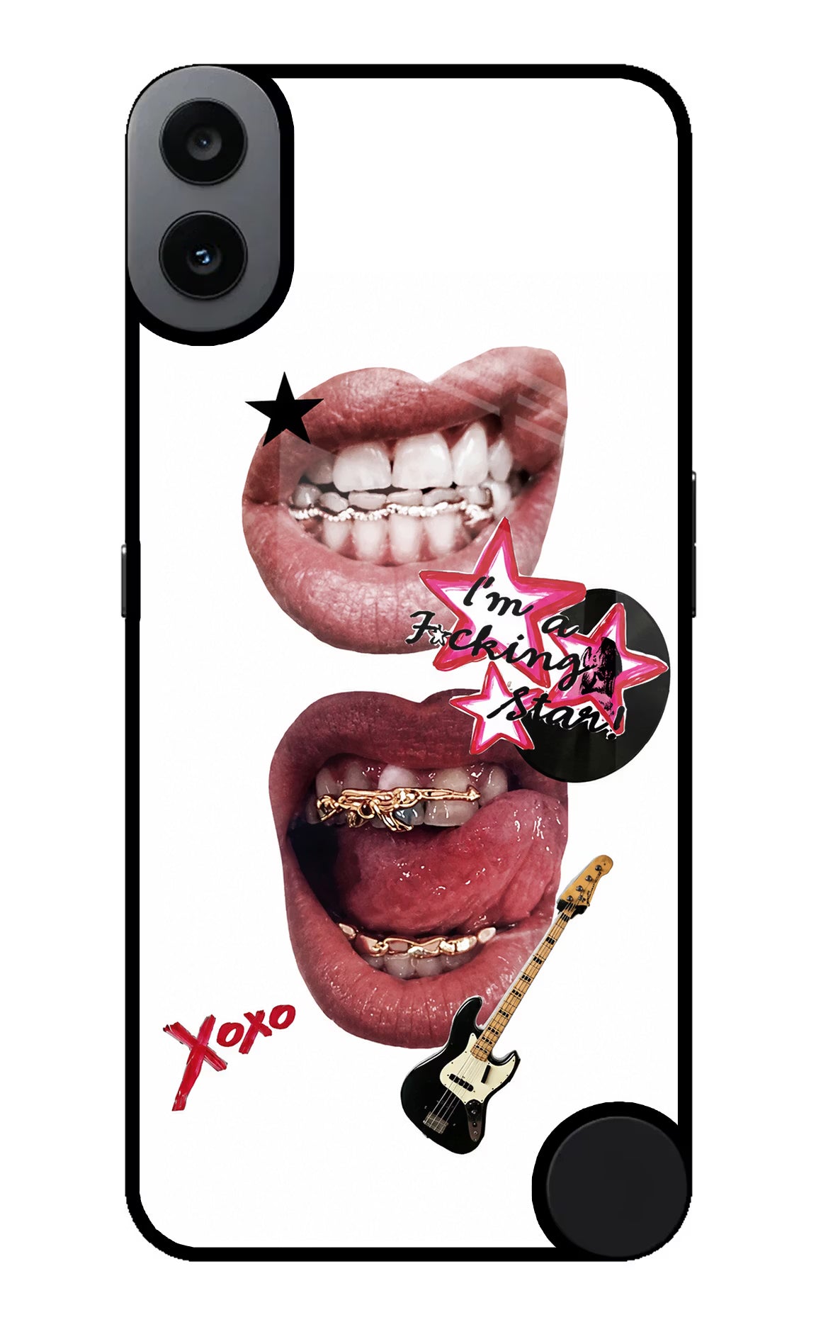 Rockstar CMF by Nothing Phone 1 Glass Case - Rockstar CMF by Nothing Phone 1 Glass Case Rockstar CMF by Nothing Phone 1 Glass Case