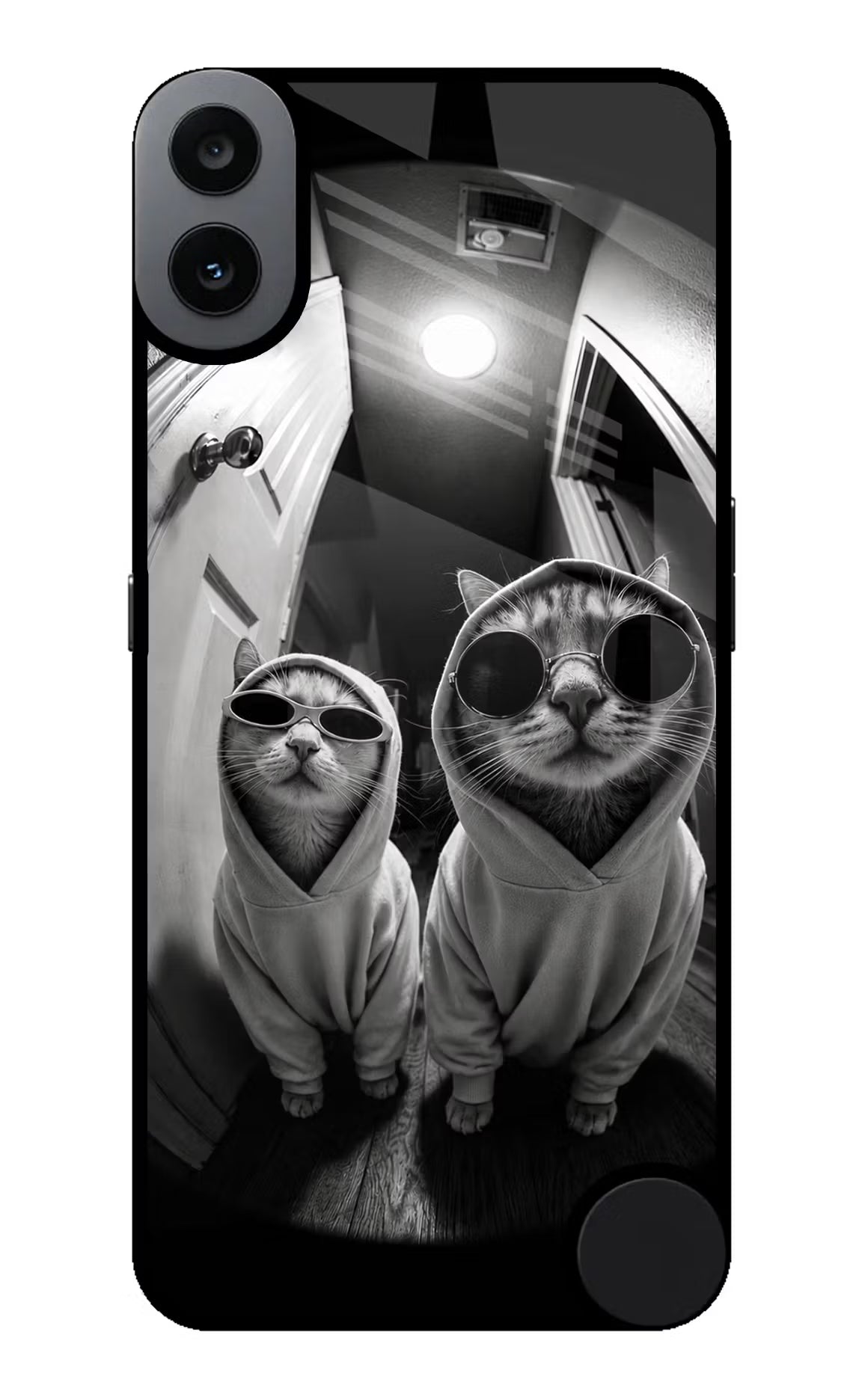 Hood Cats CMF by Nothing Phone 1 Glass Case - Hood Cats CMF by Nothing Phone 1 Glass Case Hood Cats CMF by Nothing Phone 1 Glass Case