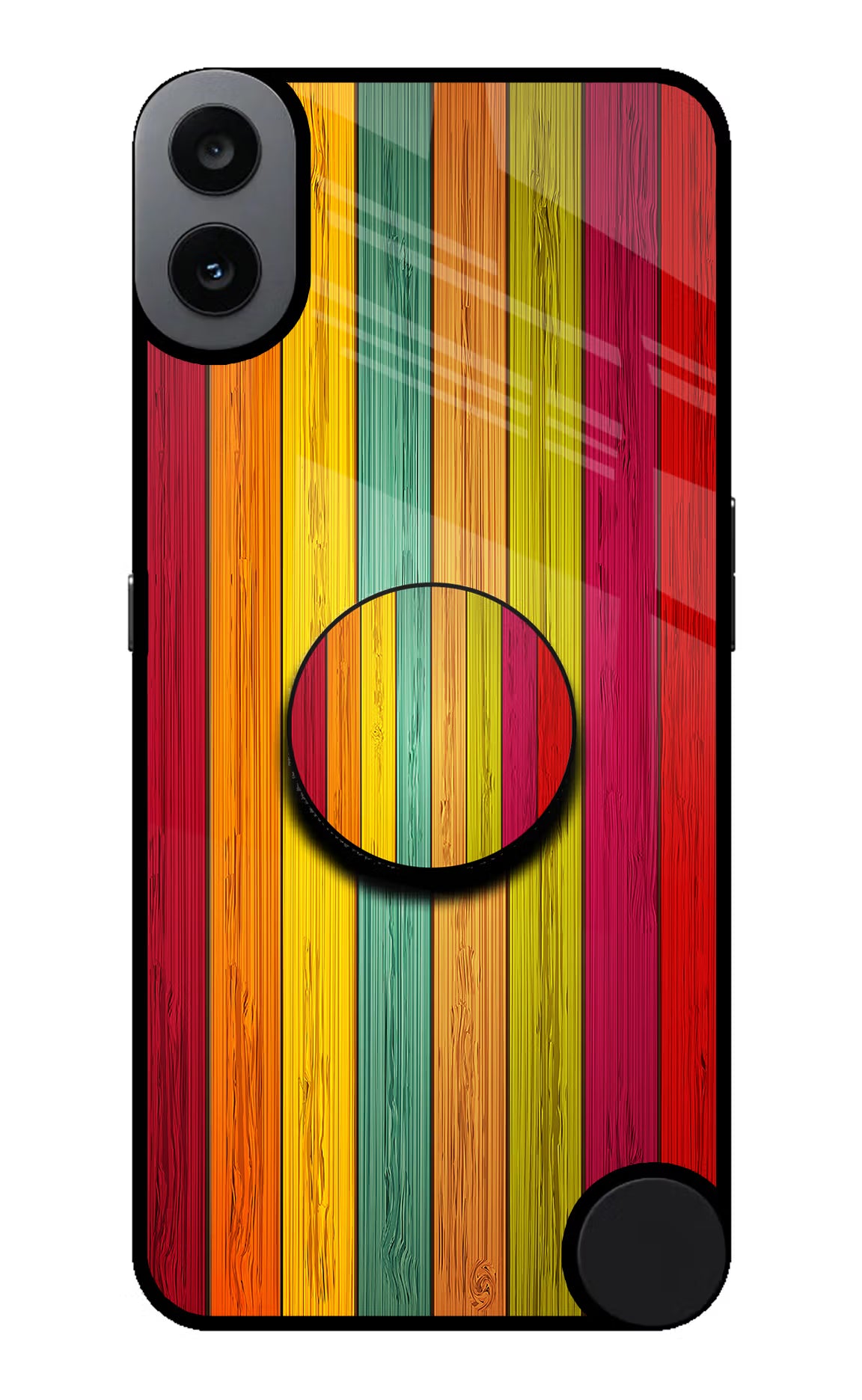 Multicolor Wooden CMF by Nothing Phone 1 Pop Case - Multicolor Wooden CMF by Nothing Phone 1 Pop Case by Casekaro Multicolor Wooden CMF by Nothing Phone 1 Pop Case by Casekaro