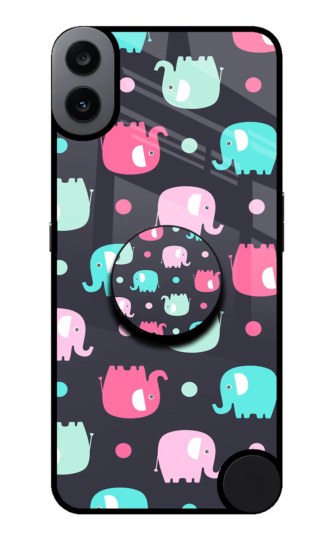 Baby Elephants CMF by Nothing Phone 1 Pop Case - Baby Elephants CMF by Nothing Phone 1 Pop Case by Casekaro Baby Elephants CMF by Nothing Phone 1 Pop Case by Casekaro