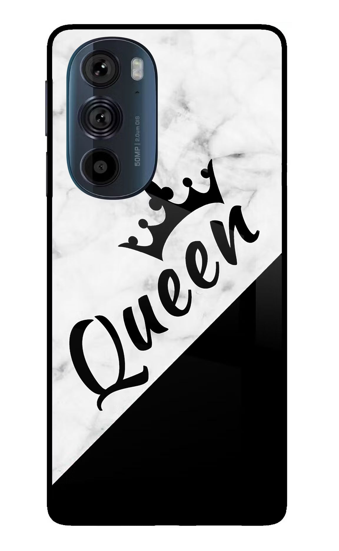 Queen Moto Edge 30 Pro Glass Case - Queen Moto Edge 30 Pro Glass Case Queen Moto Edge 30 Pro Glass Case