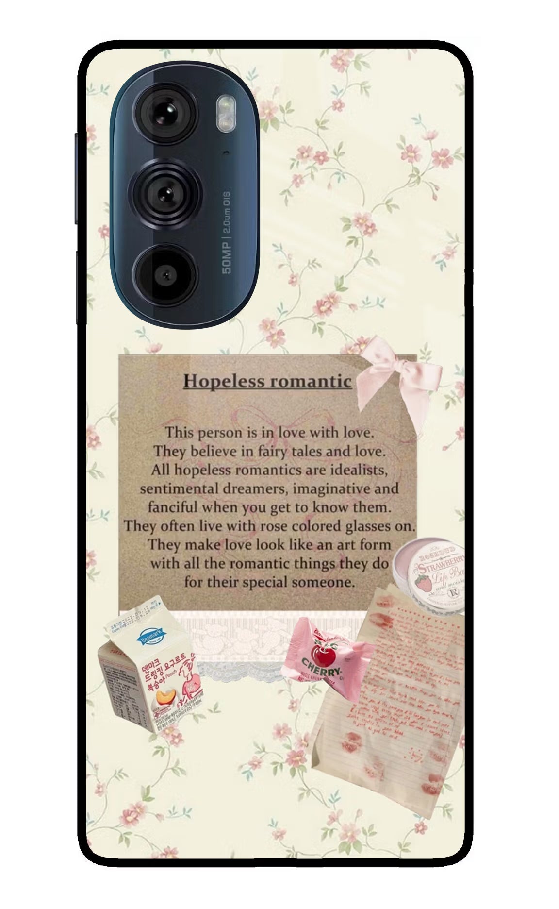 Hopeless Romantic Moto Edge 30 Pro Glass Case - Hopeless Romantic Moto Edge 30 Pro Glass Case Hopeless Romantic Moto Edge 30 Pro Glass Case