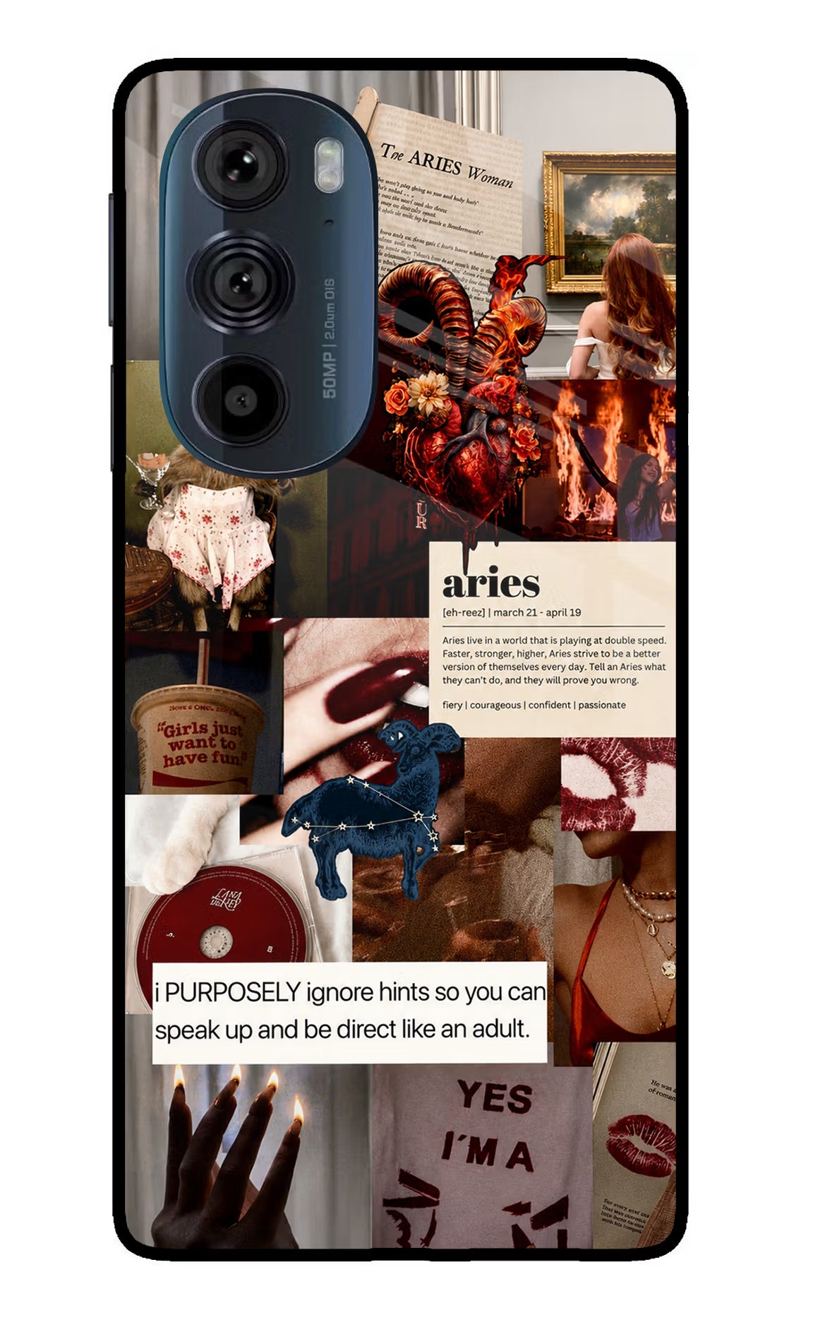 Zodiac Aries Moto Edge 30 Pro Glass Case - Zodiac Aries Moto Edge 30 Pro Glass Case Zodiac Aries Moto Edge 30 Pro Glass Case