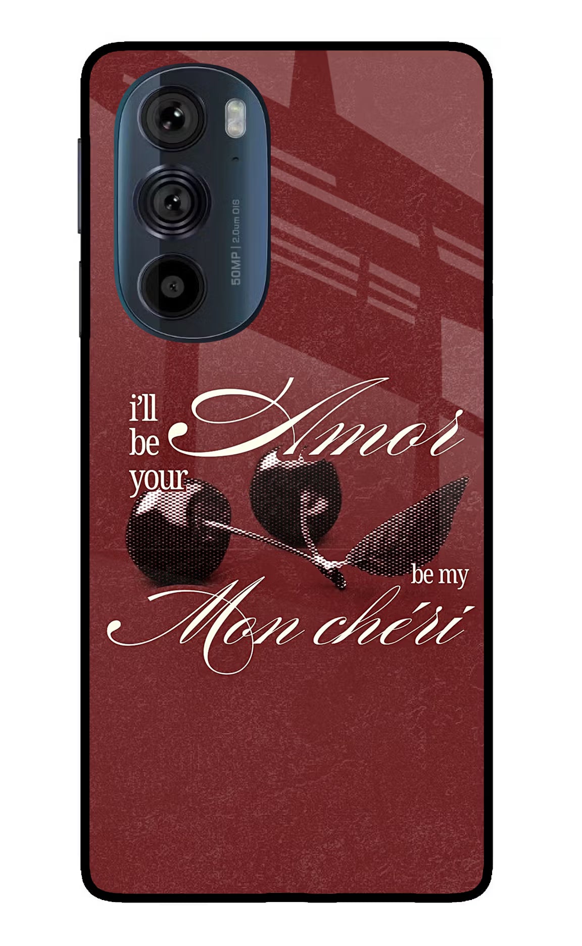 Velvet Cherry Moto Edge 30 Pro Glass Case - Velvet Cherry Moto Edge 30 Pro Glass Case Velvet Cherry Moto Edge 30 Pro Glass Case