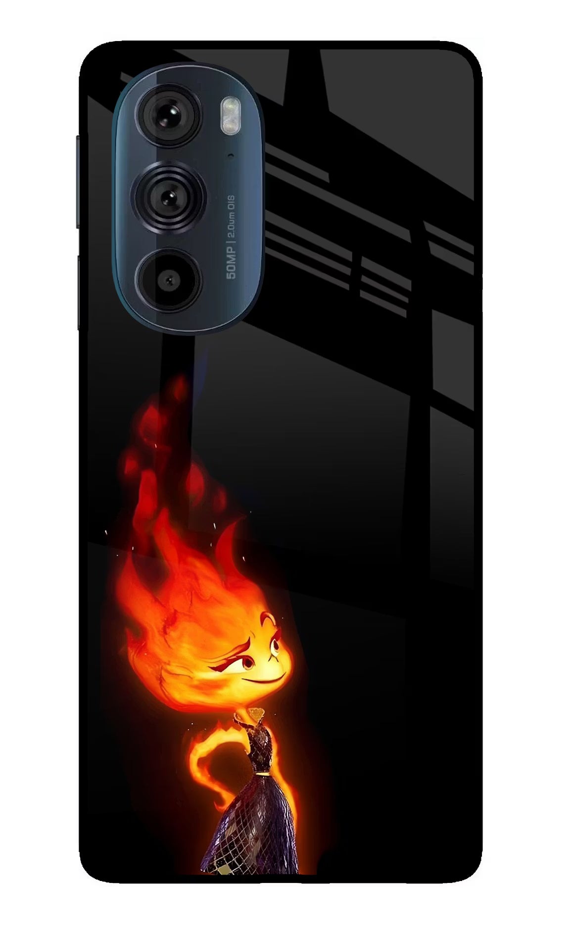 Ember Flame Moto Edge 30 Pro Glass Case - Ember Flame Moto Edge 30 Pro Glass Case Ember Flame Moto Edge 30 Pro Glass Case