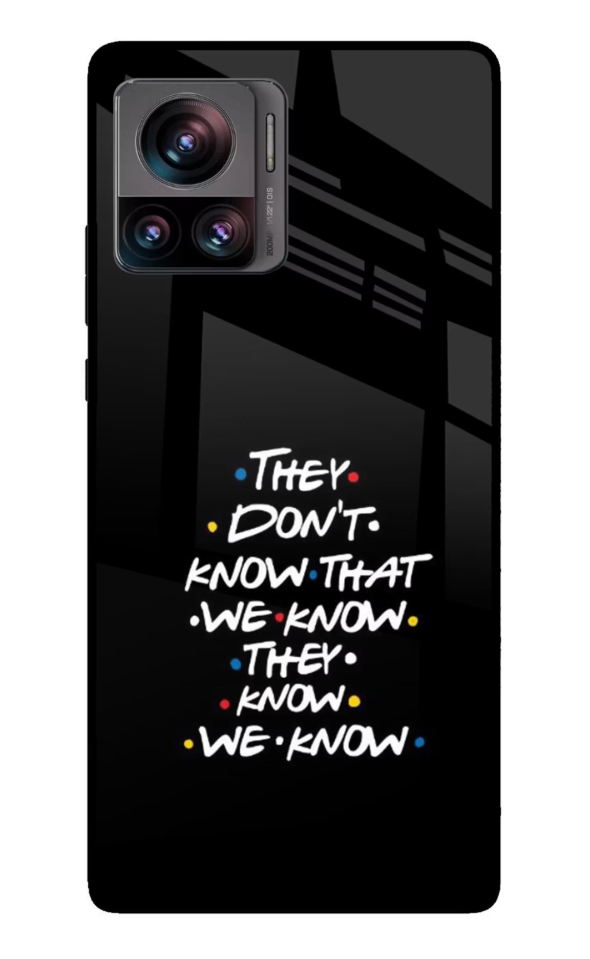 FRIENDS Dialogue Moto Edge 30 Ultra Glass Case - FRIENDS Dialogue Moto Edge 30 Ultra Glass Case FRIENDS Dialogue Moto Edge 30 Ultra Glass Case