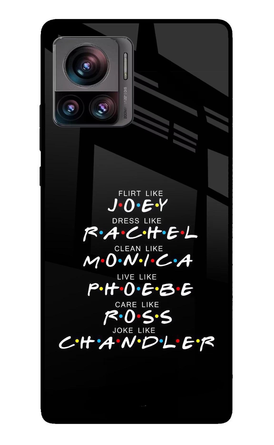FRIENDS Character Moto Edge 30 Ultra Glass Case - FRIENDS Character Moto Edge 30 Ultra Glass Case FRIENDS Character Moto Edge 30 Ultra Glass Case