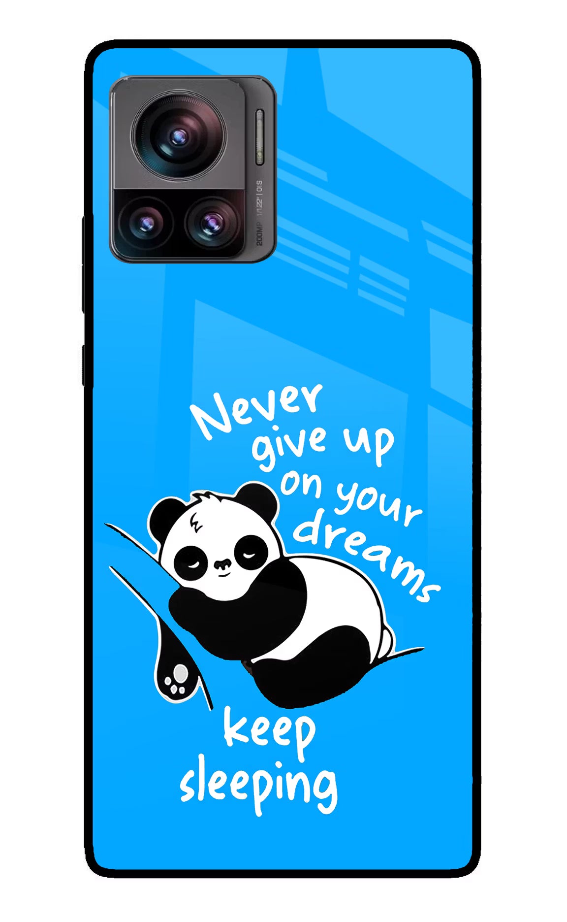 Keep Sleeping Moto Edge 30 Ultra Glass Case Back Cover by Casekaro