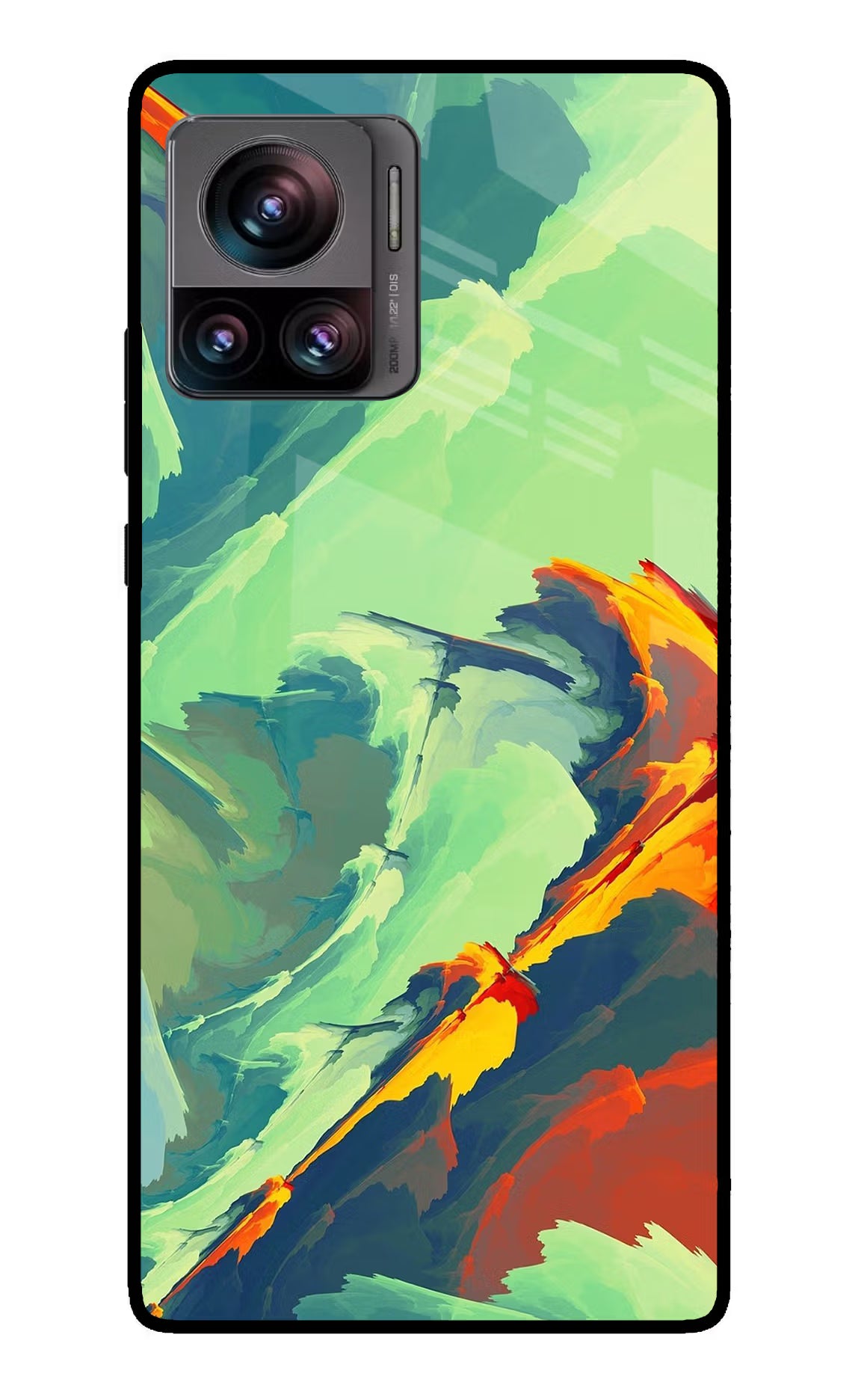 Paint Art Moto Edge 30 Ultra Glass Case Back Cover by Casekaro