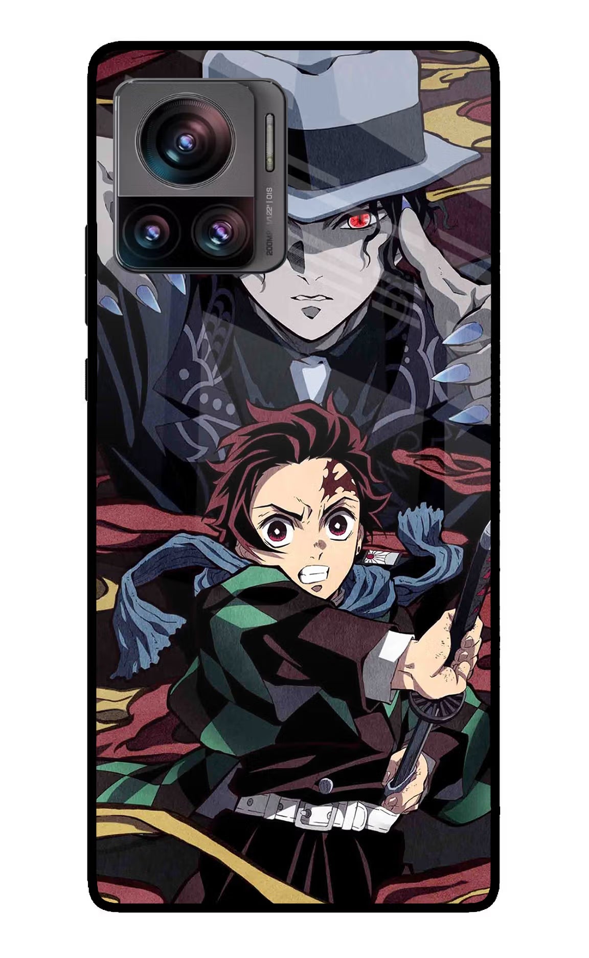 Demon Slayer Moto Edge 30 Ultra Glass Case - Demon Slayer Moto Edge 30 Ultra Glass Case Demon Slayer Moto Edge 30 Ultra Glass Case