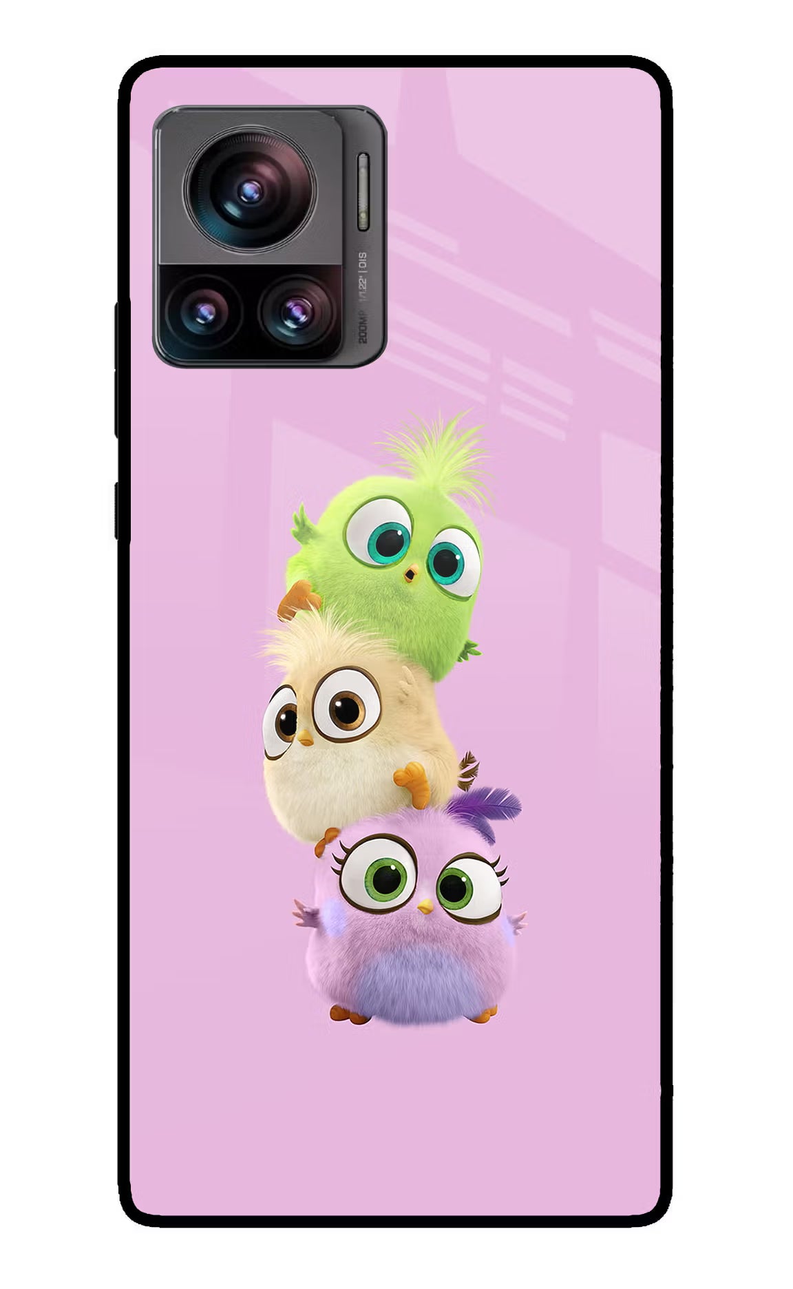 Cute Little Birds Moto Edge 30 Ultra Glass Case Back Cover by Casekaro