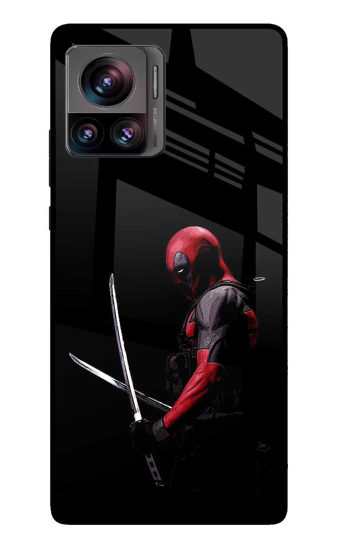 Deadpool Moto Edge 30 Ultra Glass Case Back Cover by Casekaro
