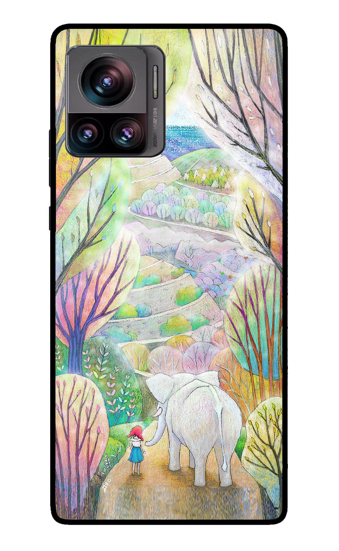 Nature Painting Moto Edge 30 Ultra Glass Case Back Cover by Casekaro