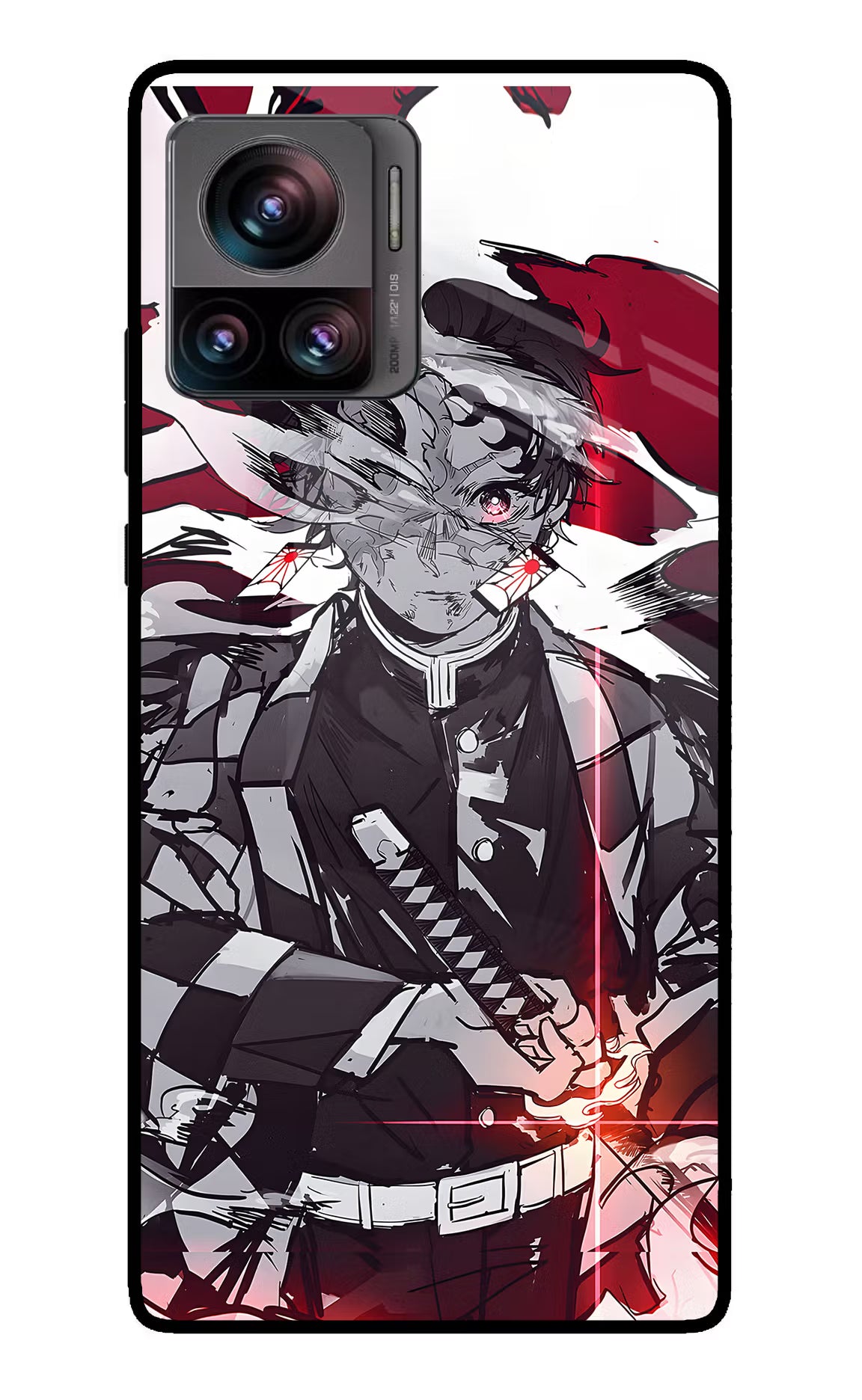 Demon Slayer Moto Edge 30 Ultra Glass Case - Demon Slayer Moto Edge 30 Ultra Glass Case Demon Slayer Moto Edge 30 Ultra Glass Case
