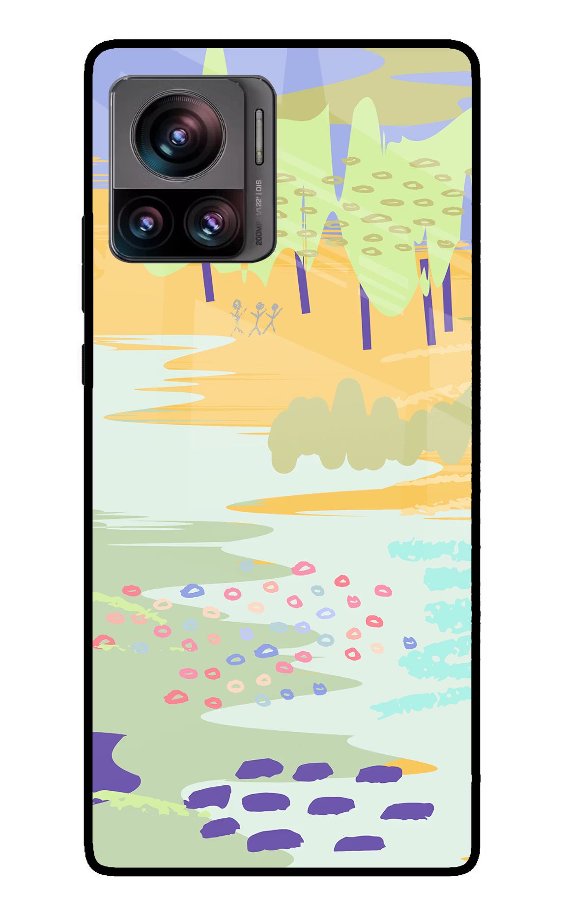 Scenery Moto Edge 30 Ultra Glass Case Back Cover by Casekaro