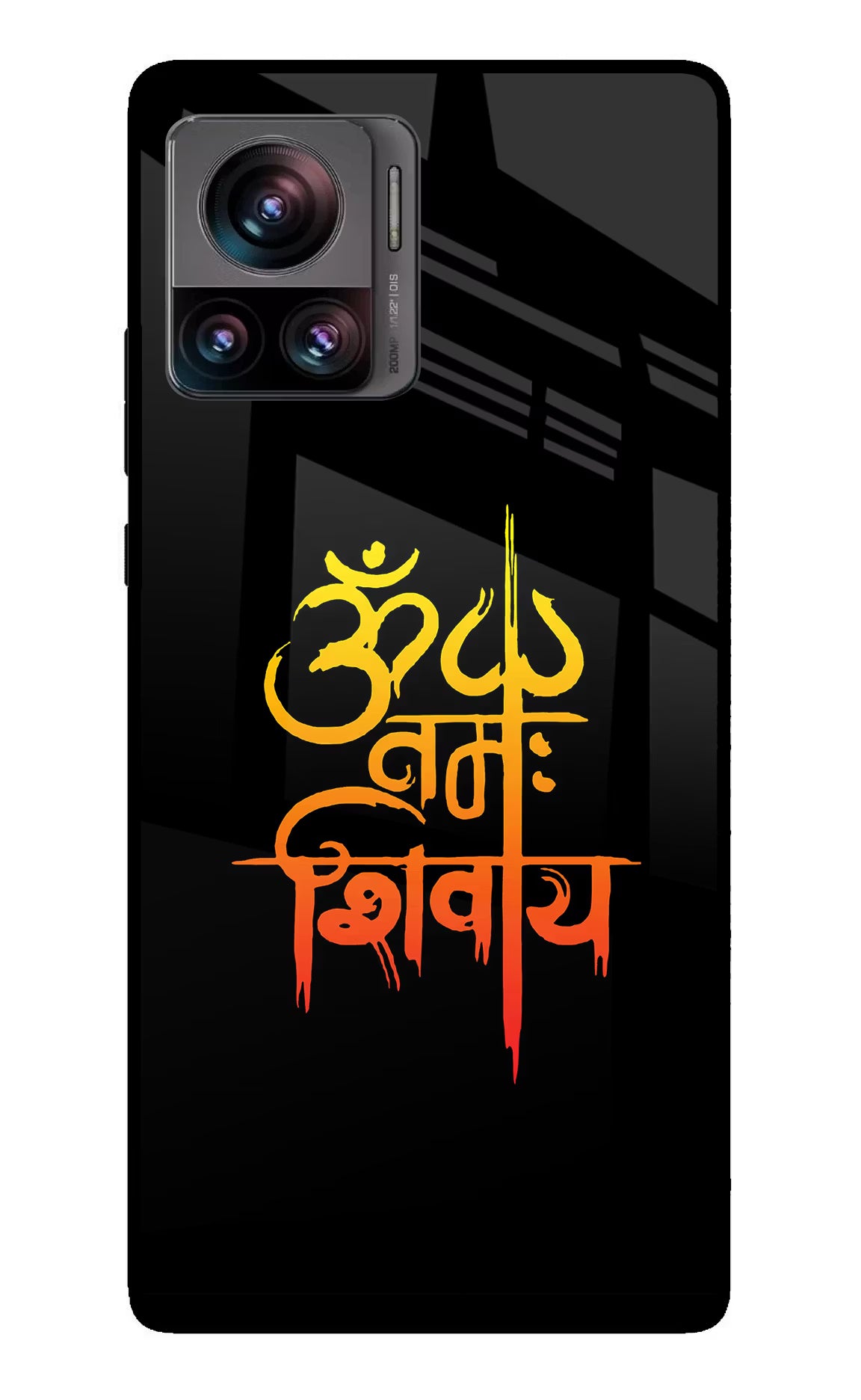 Om Namah Shivay Moto Edge 30 Ultra Glass Case - Om Namah Shivay Moto Edge 30 Ultra Glass Case Om Namah Shivay Moto Edge 30 Ultra Glass Case