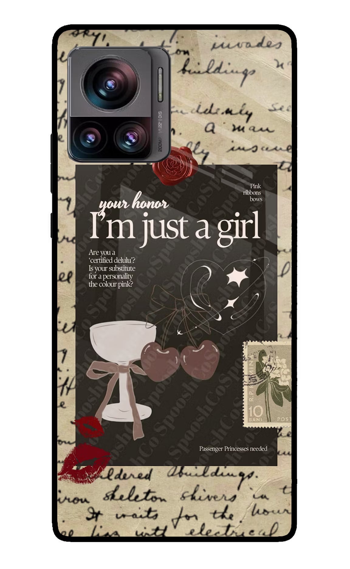 I am just a girl Moto Edge 30 Ultra Glass Case - I am just a girl Moto Edge 30 Ultra Glass Case I am just a girl Moto Edge 30 Ultra Glass Case