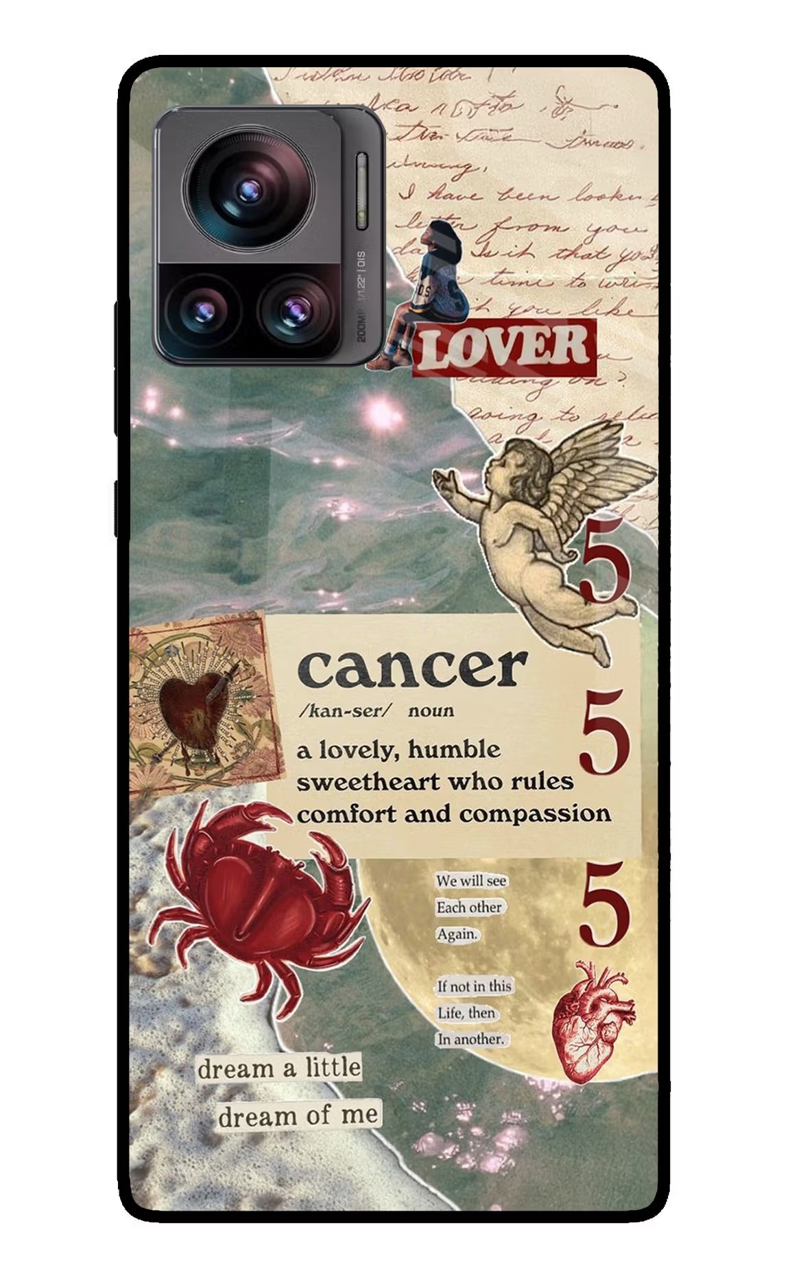 Cancer Zodiac Moto Edge 30 Ultra Back Cover - Cancer Zodiac Moto Edge 30 Ultra Glass Case Back Cover by Casekaro Cancer Zodiac Moto Edge 30 Ultra Glass Case Back Cover by Casekaro
