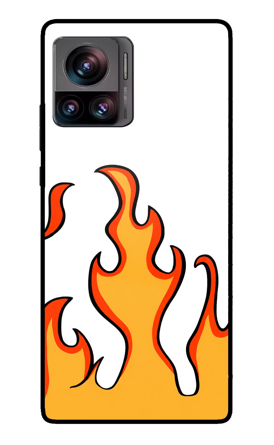 Fired Up – White Moto Edge 30 Ultra Glass Case - Fired Up – White Moto Edge 30 Ultra Glass Case Fired Up – White Moto Edge 30 Ultra Glass Case