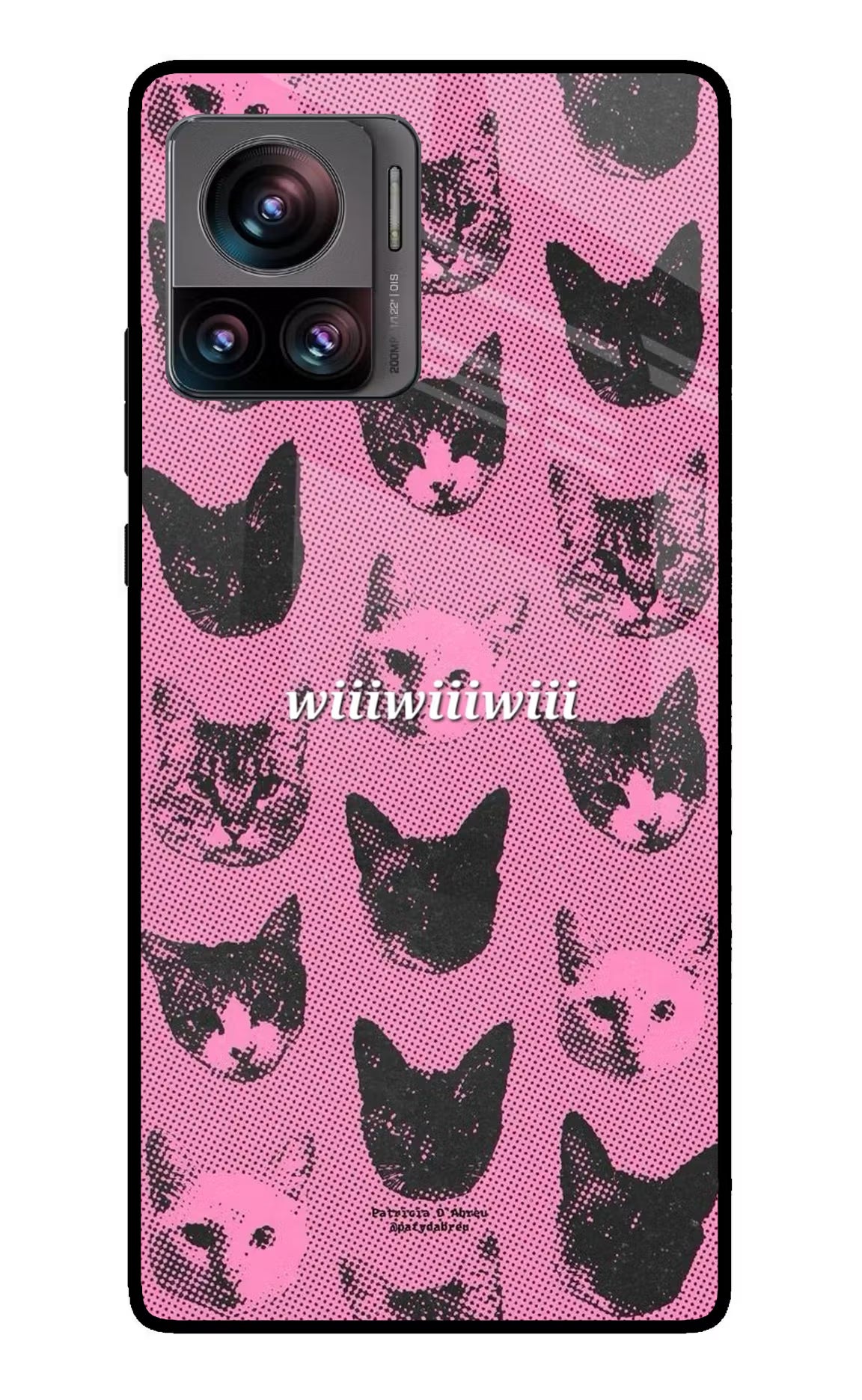 Pink Cats Moto Edge 30 Ultra Glass Case - Pink Cats Moto Edge 30 Ultra Glass Case Pink Cats Moto Edge 30 Ultra Glass Case