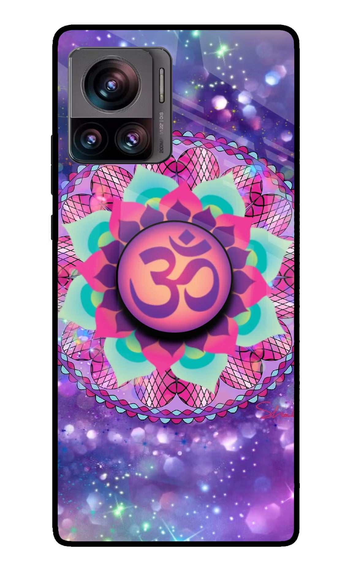 Om Purple Moto Edge 30 Ultra Pop Case by Casekaro