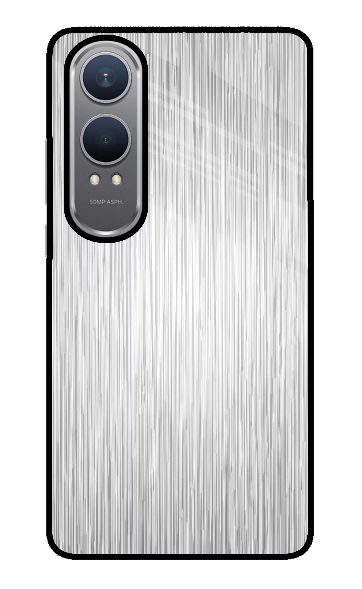 Wooden Grey Texture OnePlus Nord CE4 Lite Glass Case Back Cover by Casekaro