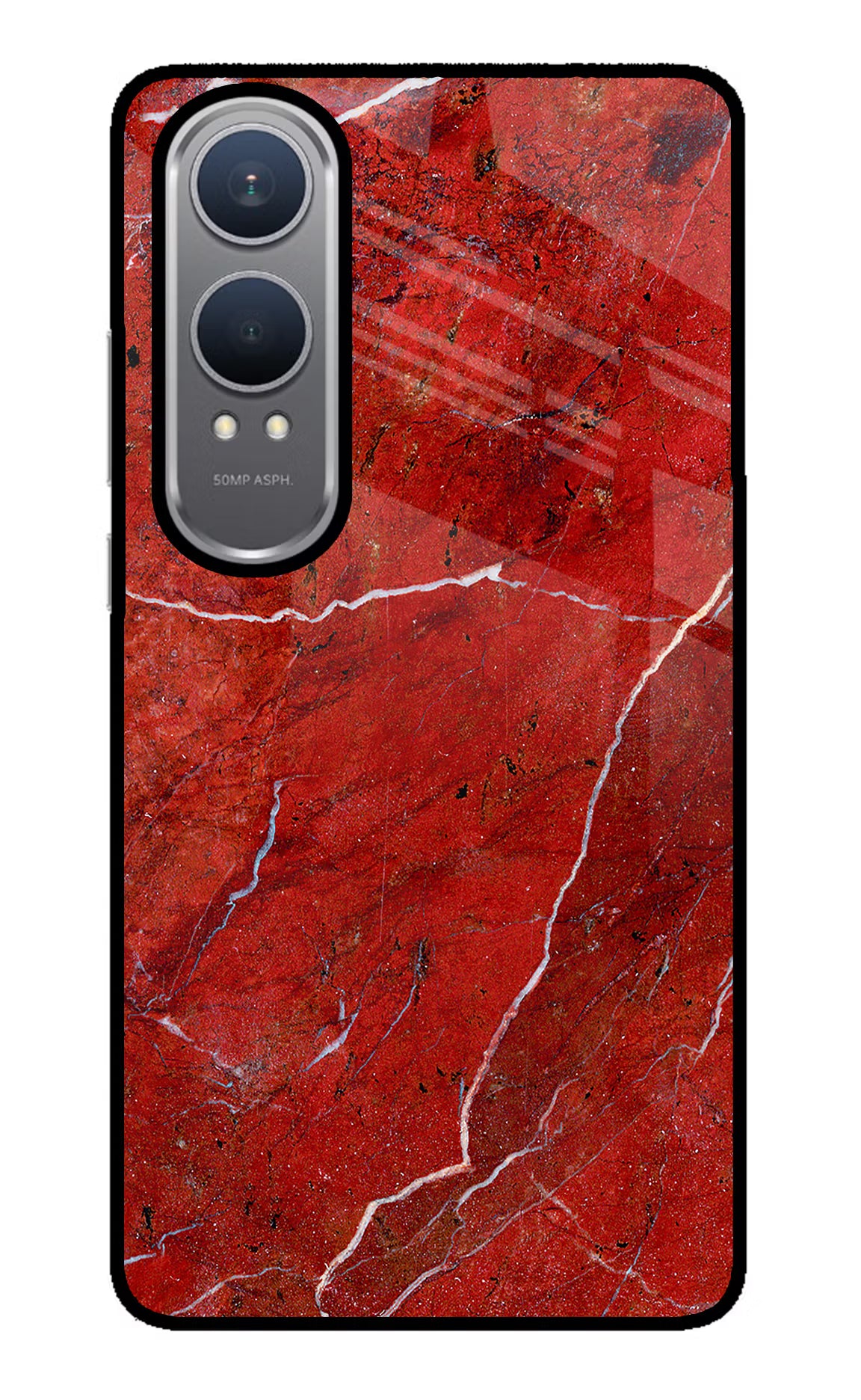 Red Marble Design OnePlus Nord CE4 Lite Glass Case - Red Marble Design OnePlus Nord CE4 Lite Glass Case Red Marble Design OnePlus Nord CE4 Lite Glass Case