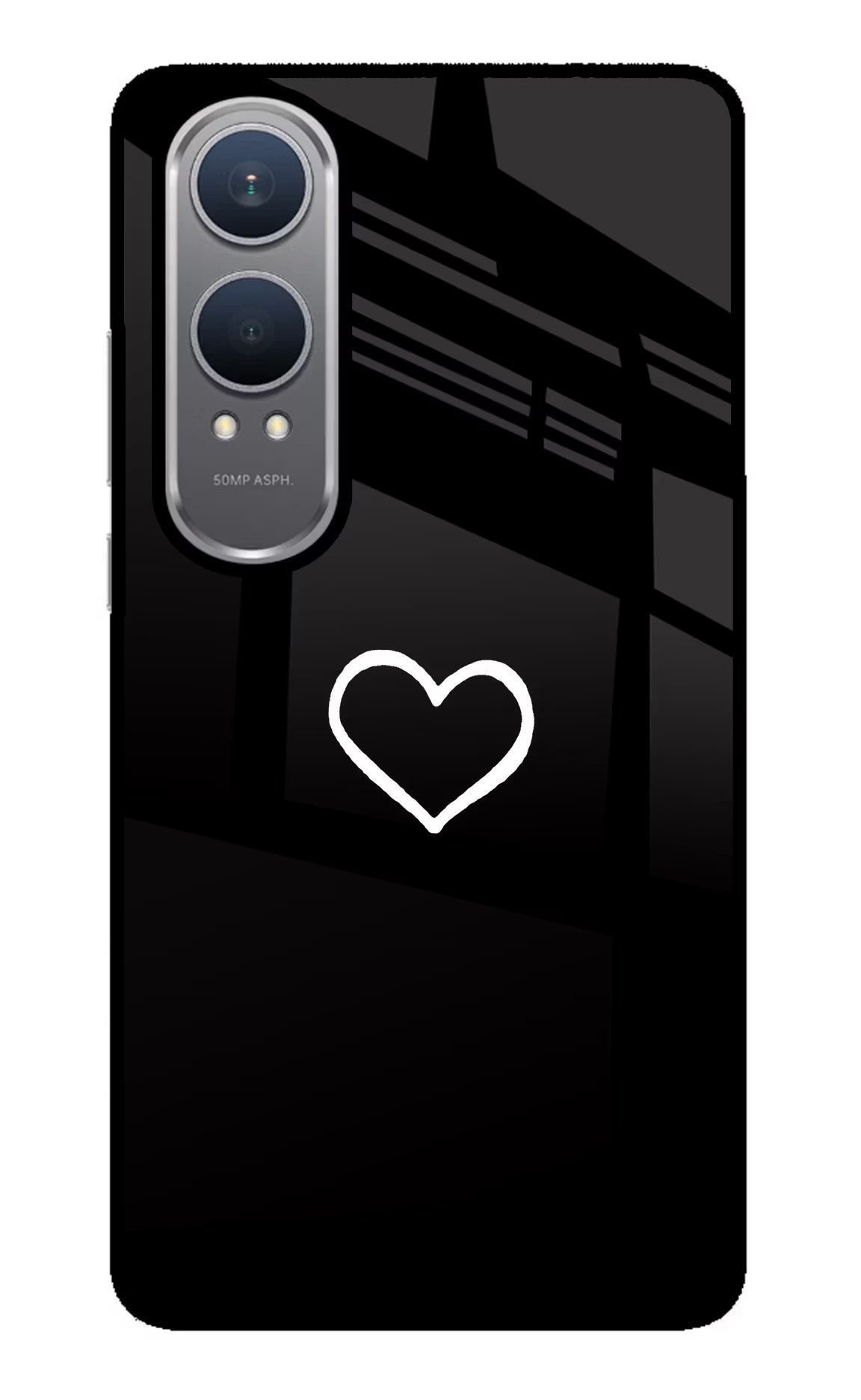 Heart OnePlus Nord CE4 Lite Glass Case - Heart OnePlus Nord CE4 Lite Glass Case Heart OnePlus Nord CE4 Lite Glass Case