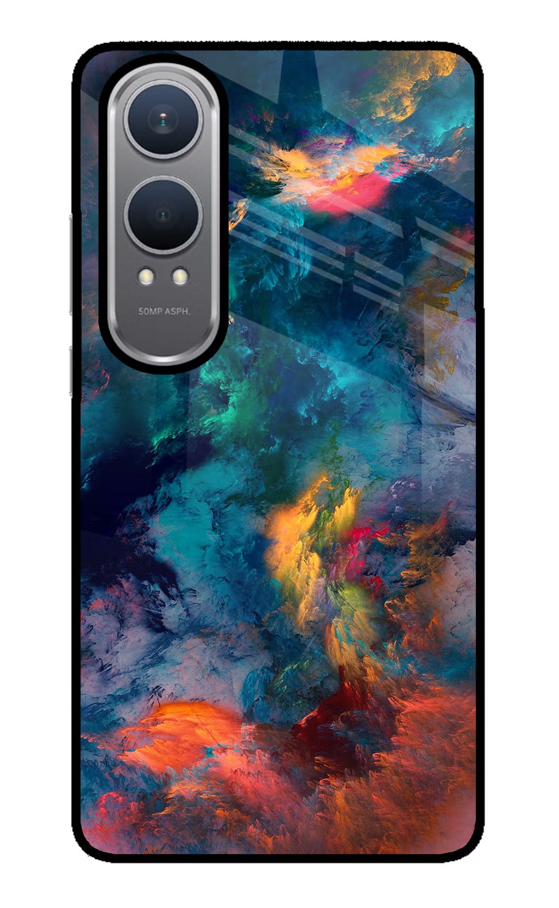 Artwork Paint OnePlus Nord CE4 Lite Glass Case Back Cover by Casekaro