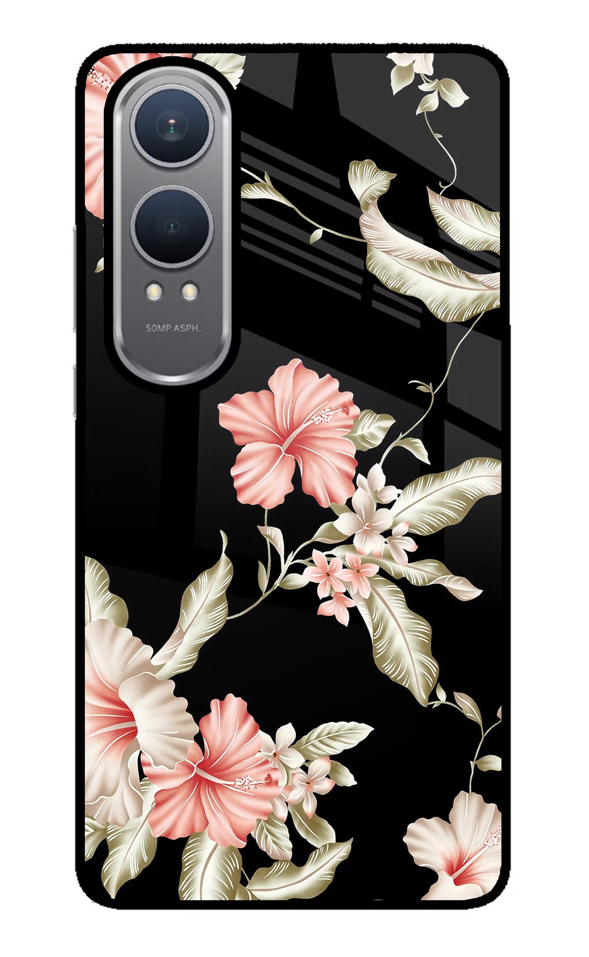 Flowers OnePlus Nord CE4 Lite Glass Case - Flowers OnePlus Nord CE4 Lite Glass Case Flowers OnePlus Nord CE4 Lite Glass Case