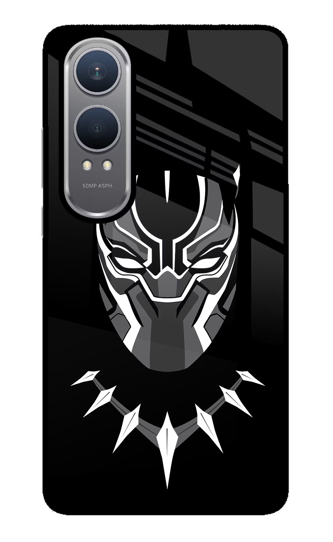 Black Panther OnePlus Nord CE4 Lite Back Cover - Black Panther OnePlus Nord CE4 Lite Glass Case Back Cover by Casekaro Black Panther OnePlus Nord CE4 Lite Glass Case Back Cover by Casekaro