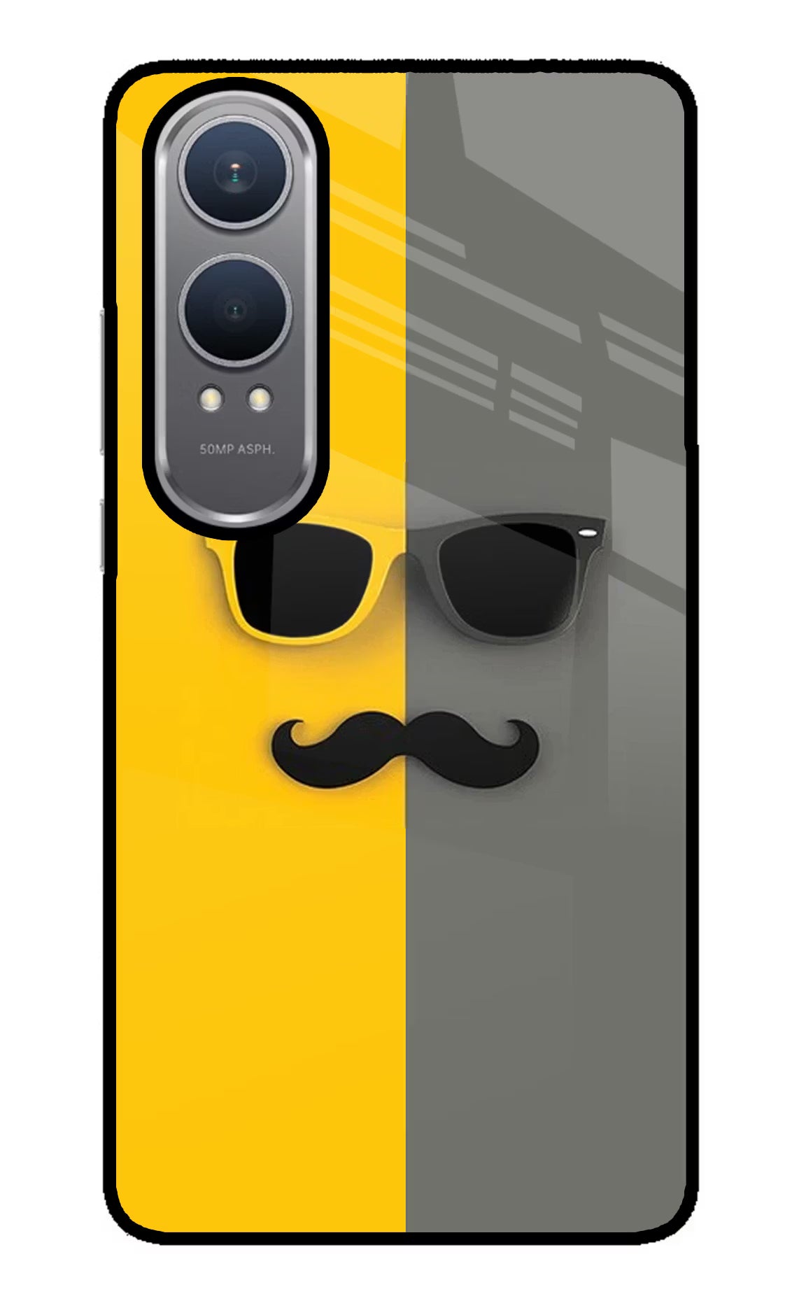Sunglasses with Mustache OnePlus Nord CE4 Lite Glass Case - Sunglasses with Mustache OnePlus Nord CE4 Lite Glass Case Sunglasses with Mustache OnePlus Nord CE4 Lite Glass Case