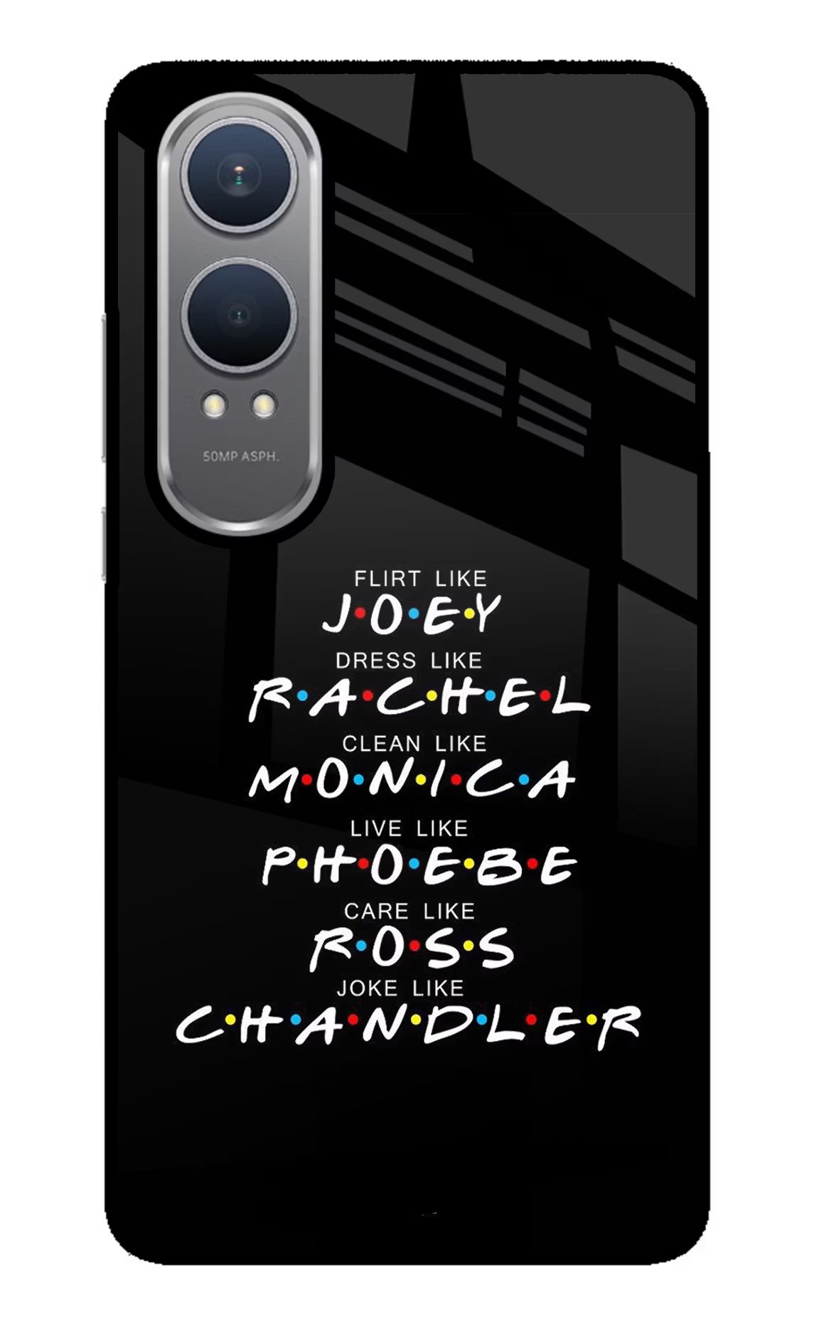 FRIENDS Character OnePlus Nord CE4 Lite Glass Case - FRIENDS Character OnePlus Nord CE4 Lite Glass Case FRIENDS Character OnePlus Nord CE4 Lite Glass Case