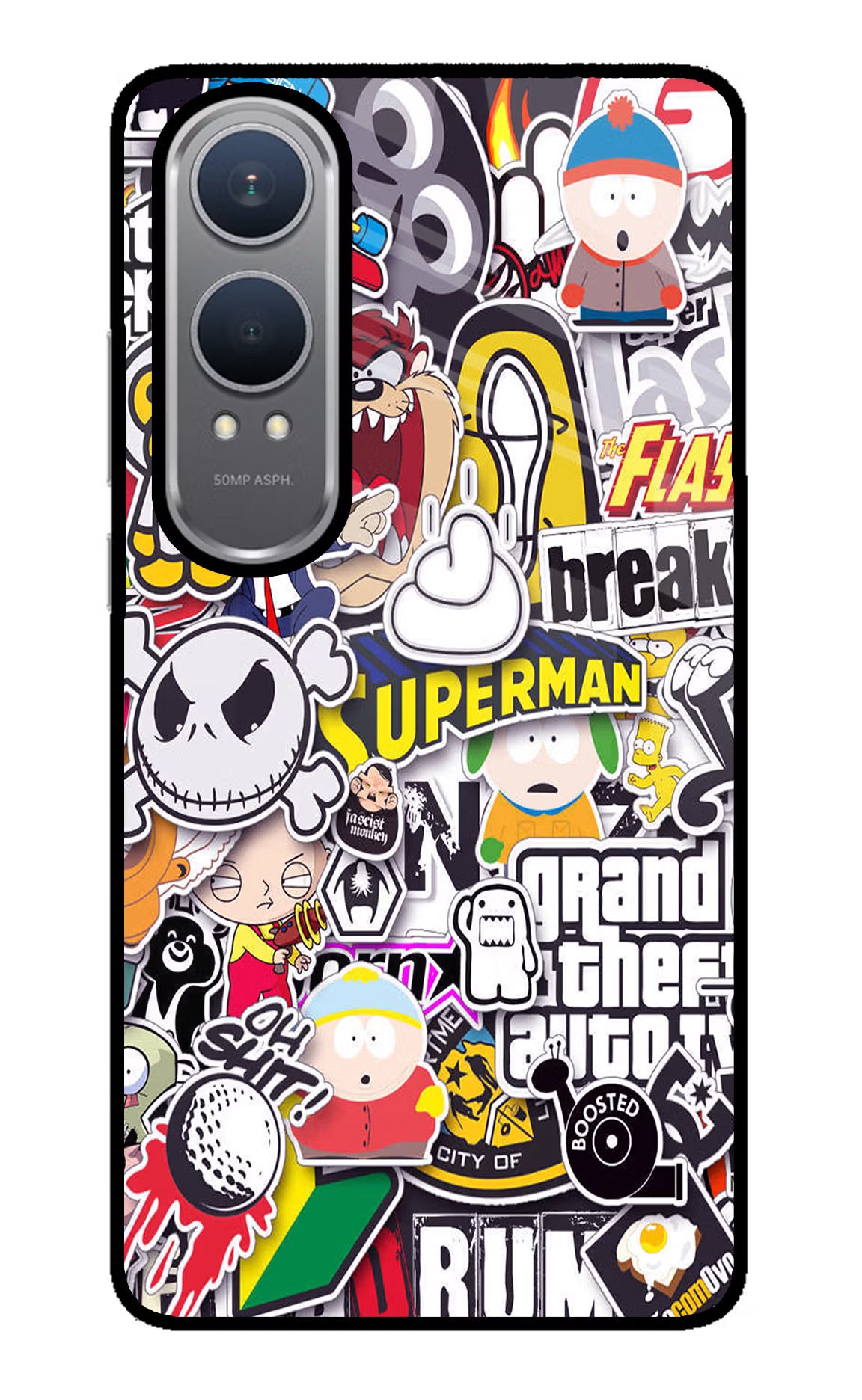 Sticker Bomb OnePlus Nord CE4 Lite Glass Case - Sticker Bomb OnePlus Nord CE4 Lite Glass Case Sticker Bomb OnePlus Nord CE4 Lite Glass Case