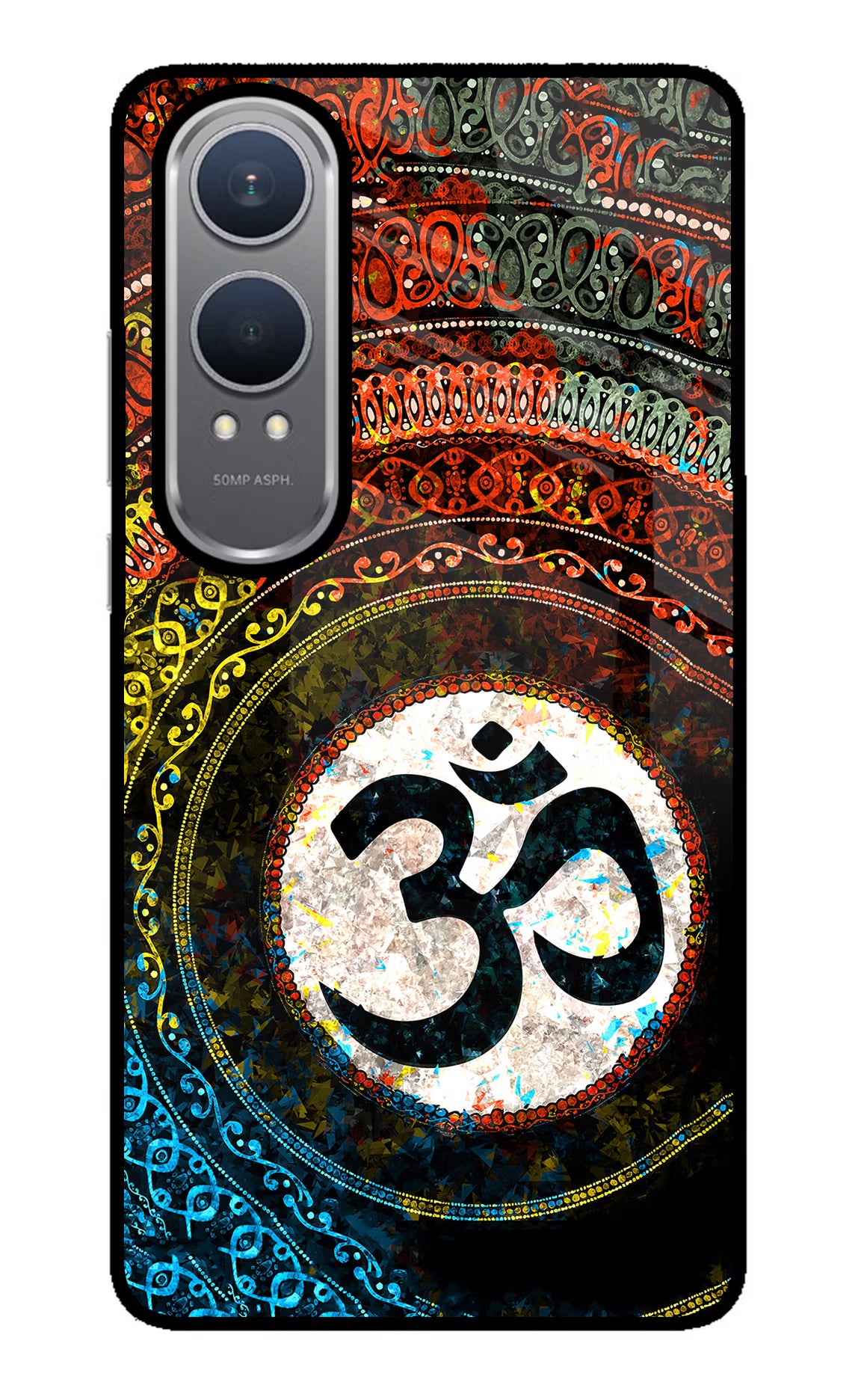 Om Cultural OnePlus Nord CE4 Lite Glass Case - Om Cultural OnePlus Nord CE4 Lite Glass Case Om Cultural OnePlus Nord CE4 Lite Glass Case