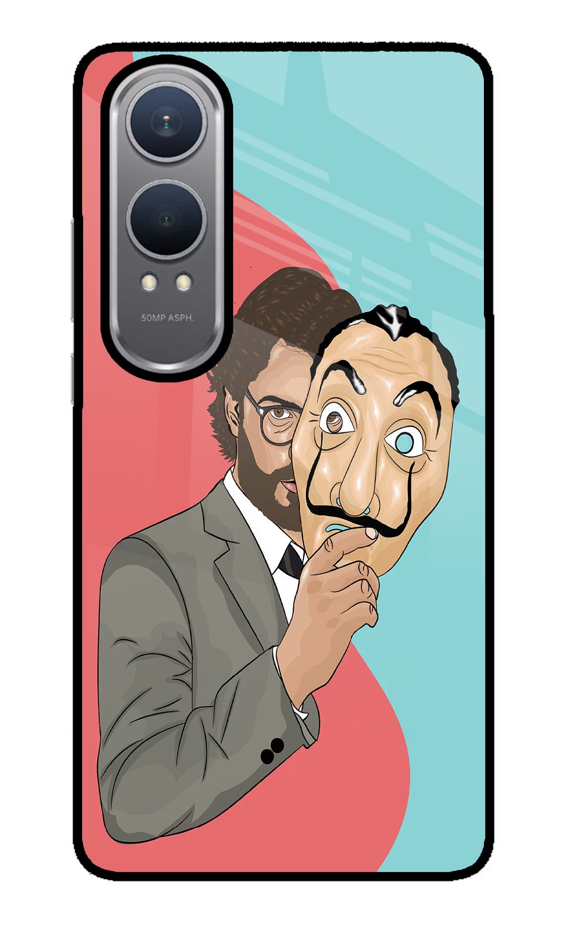 Professor OnePlus Nord CE4 Lite Back Cover - Professor OnePlus Nord CE4 Lite Glass Case Back Cover by Casekaro Professor OnePlus Nord CE4 Lite Glass Case Back Cover by Casekaro