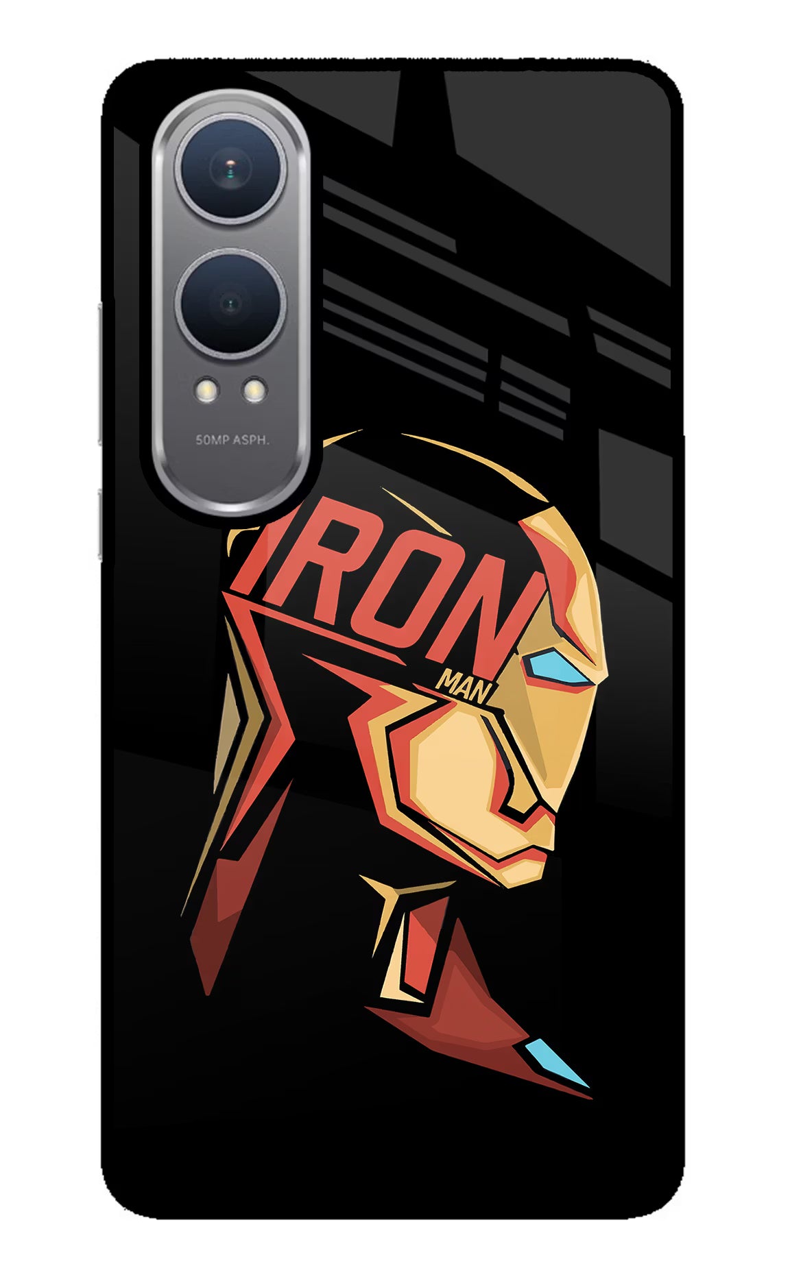 IronMan OnePlus Nord CE4 Lite Back Cover - IronMan OnePlus Nord CE4 Lite Glass Case Back Cover by Casekaro IronMan OnePlus Nord CE4 Lite Glass Case Back Cover by Casekaro