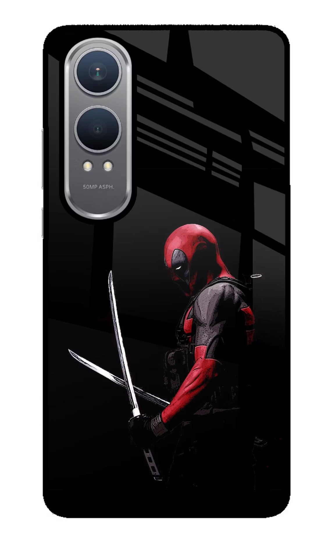 Deadpool OnePlus Nord CE4 Lite Glass Case Back Cover by Casekaro