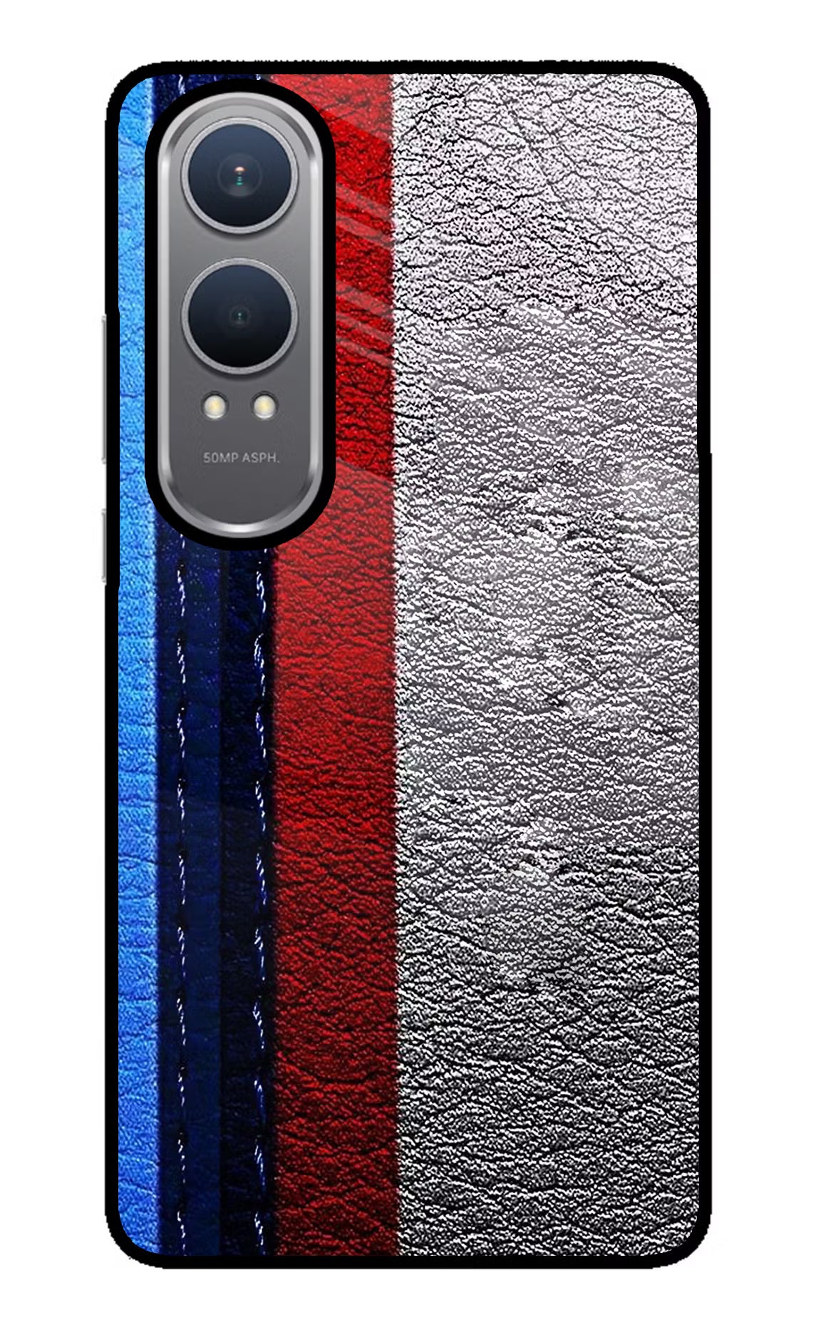 BMW Stripes OnePlus Nord CE4 Lite Glass Case Back Cover by Casekaro