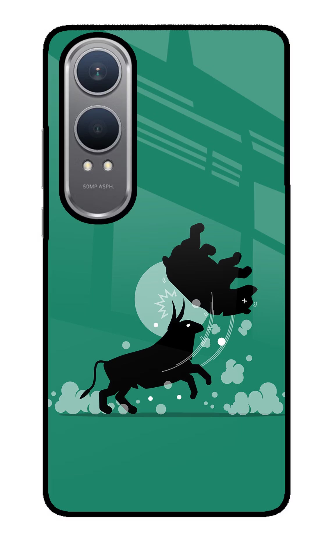 Bull Conqueror OnePlus Nord CE4 Lite Glass Case - Bull Conqueror OnePlus Nord CE4 Lite Glass Case Bull Conqueror OnePlus Nord CE4 Lite Glass Case