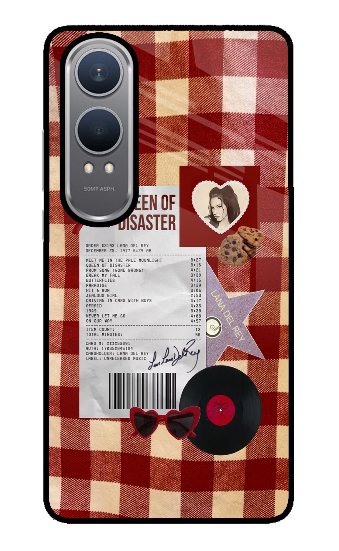 Queen of Disaster OnePlus Nord CE4 Lite Glass Case - Queen of Disaster OnePlus Nord CE4 Lite Glass Case Queen of Disaster OnePlus Nord CE4 Lite Glass Case
