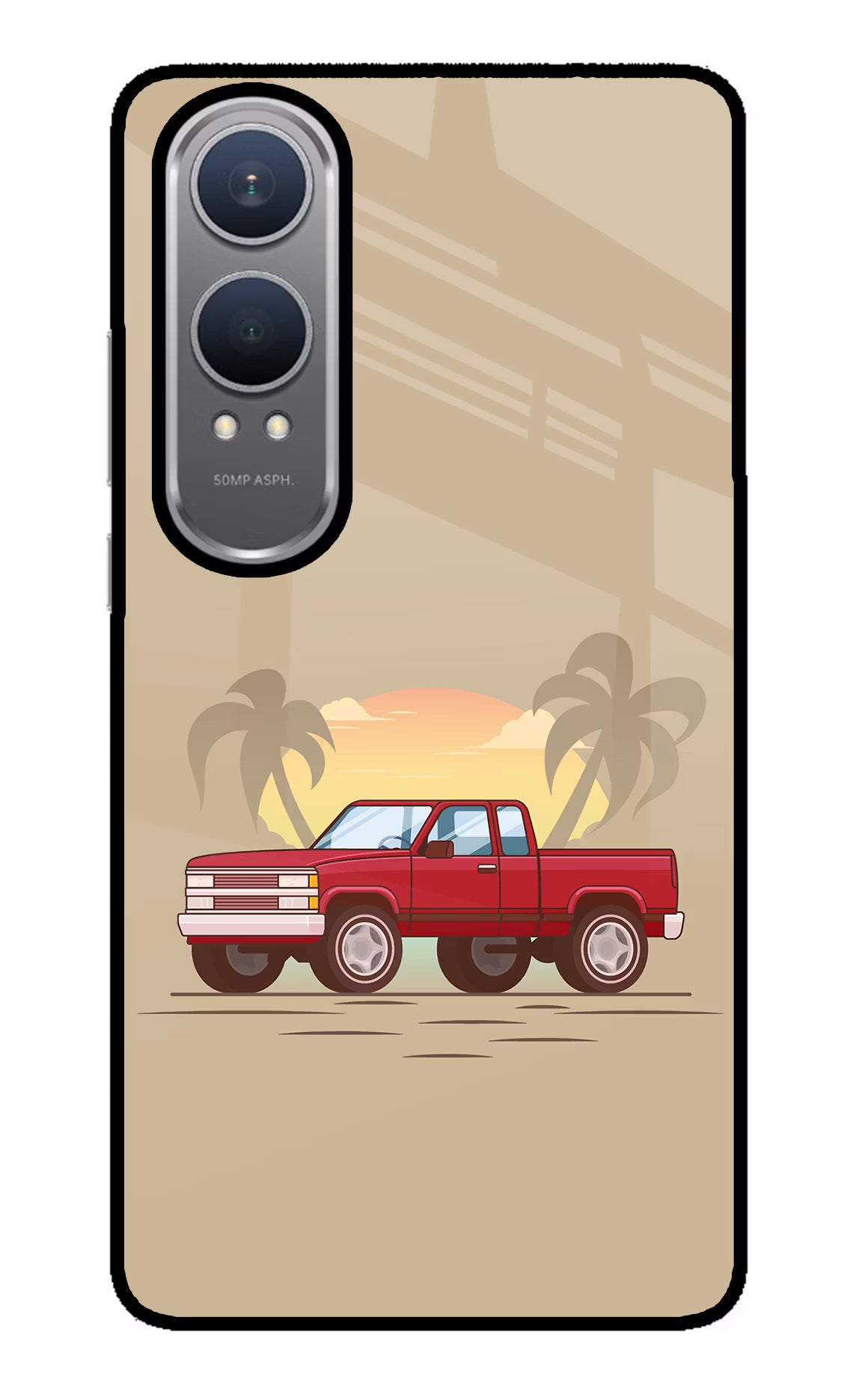 Desert Classic Drive OnePlus Nord CE4 Lite Back Cover - Desert Classic Drive OnePlus Nord CE4 Lite Glass Case Back Cover by Casekaro Desert Classic Drive OnePlus Nord CE4 Lite Glass Case Back Cover by Casekaro