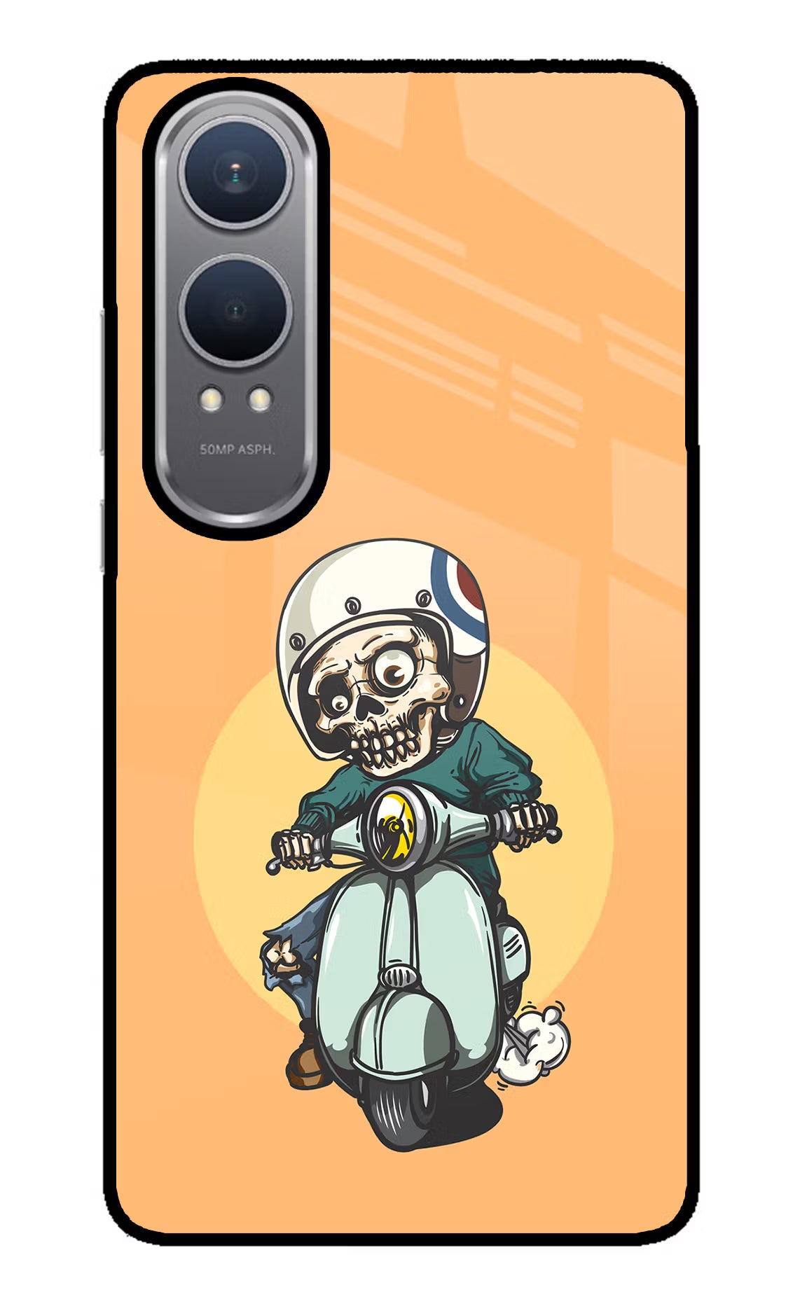 Undead Biker OnePlus Nord CE4 Lite Glass Case - Undead Biker OnePlus Nord CE4 Lite Glass Case Undead Biker OnePlus Nord CE4 Lite Glass Case