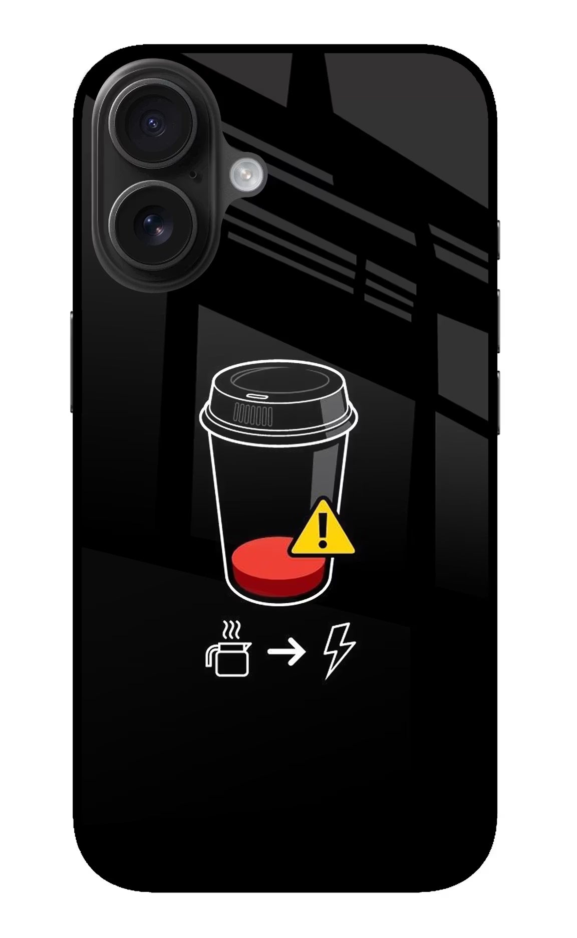 Coffee iPhone 16 Glass Case - Coffee iPhone 16 Glass Case Coffee iPhone 16 Glass Case