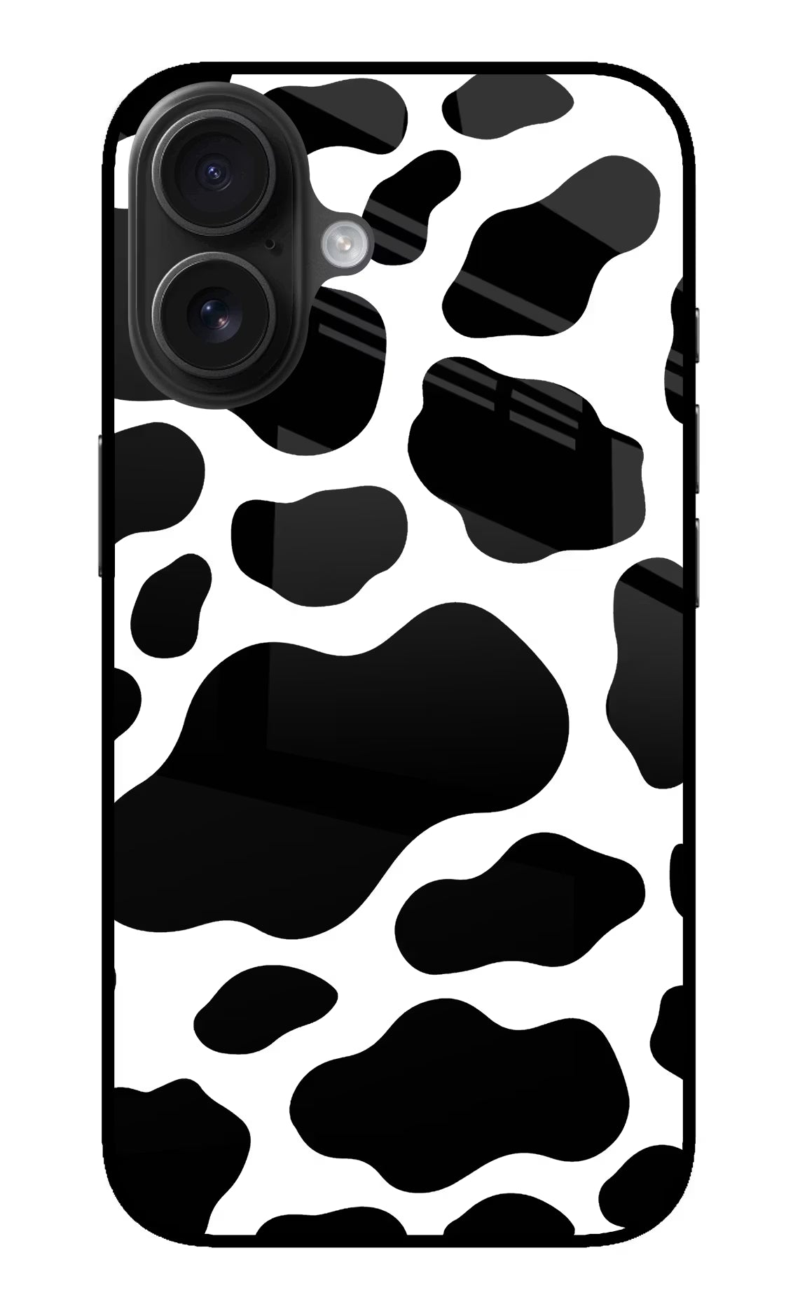 Cow Spots iPhone 16 Glass Case - Cow Spots iPhone 16 Glass Case Cow Spots iPhone 16 Glass Case