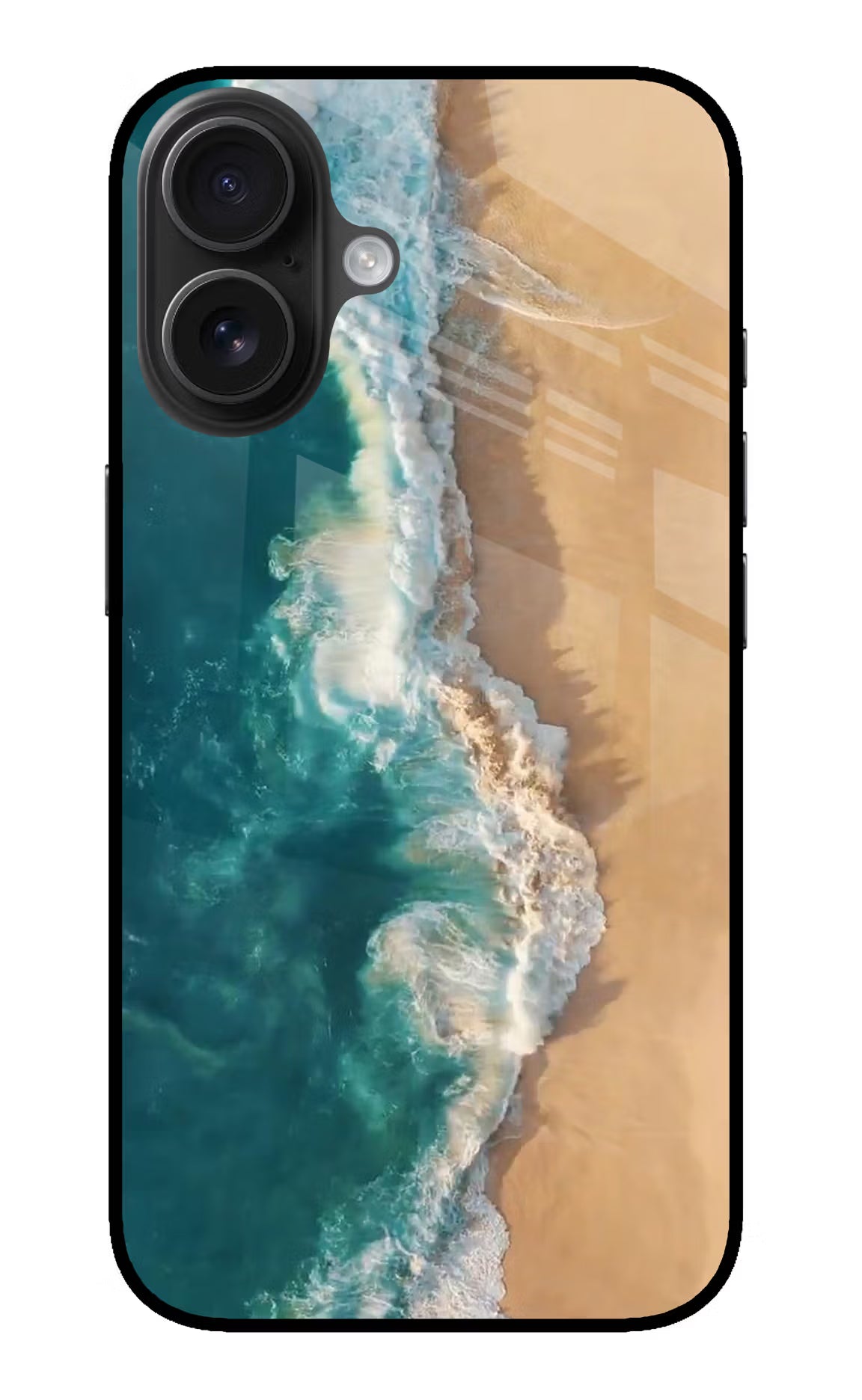 Ocean Beach iPhone 16 Glass Case - Ocean Beach iPhone 16 Glass Case Ocean Beach iPhone 16 Glass Case
