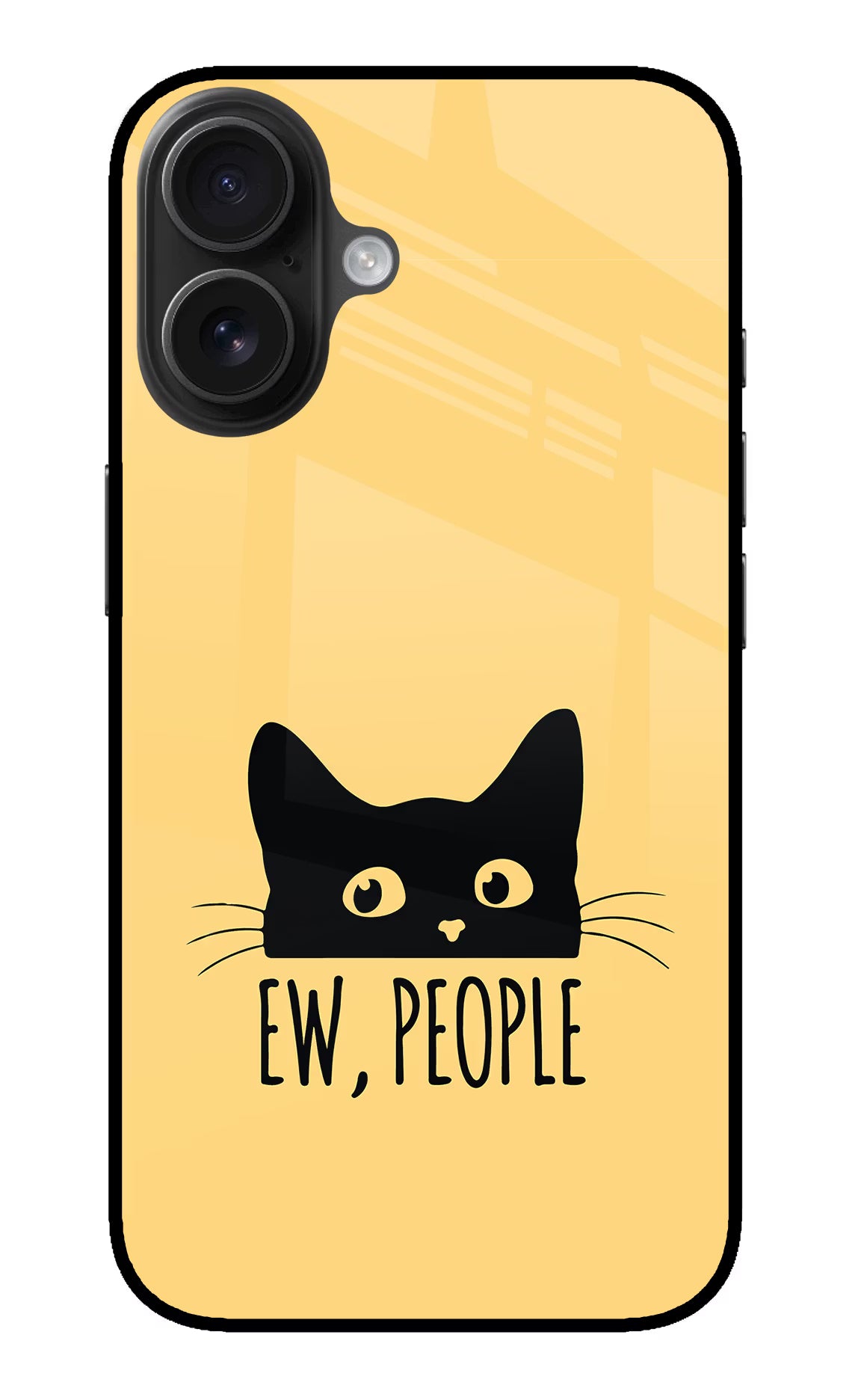 Ew People Catitude iPhone 16 Glass Case - Ew People Catitude iPhone 16 Glass Case Ew People Catitude iPhone 16 Glass Case