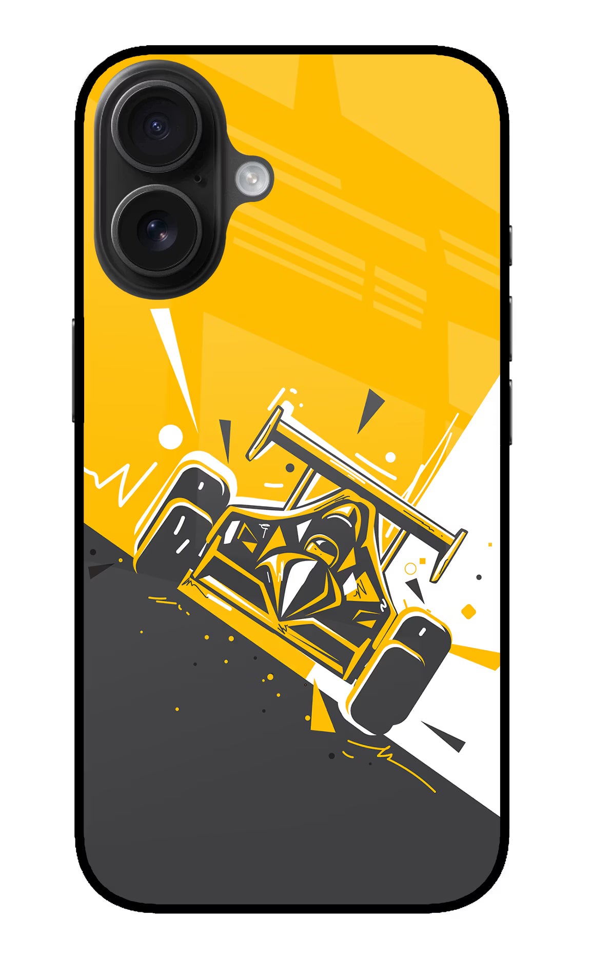 Track King iPhone 16 Glass Case - Track King iPhone 16 Glass Case Track King iPhone 16 Glass Case