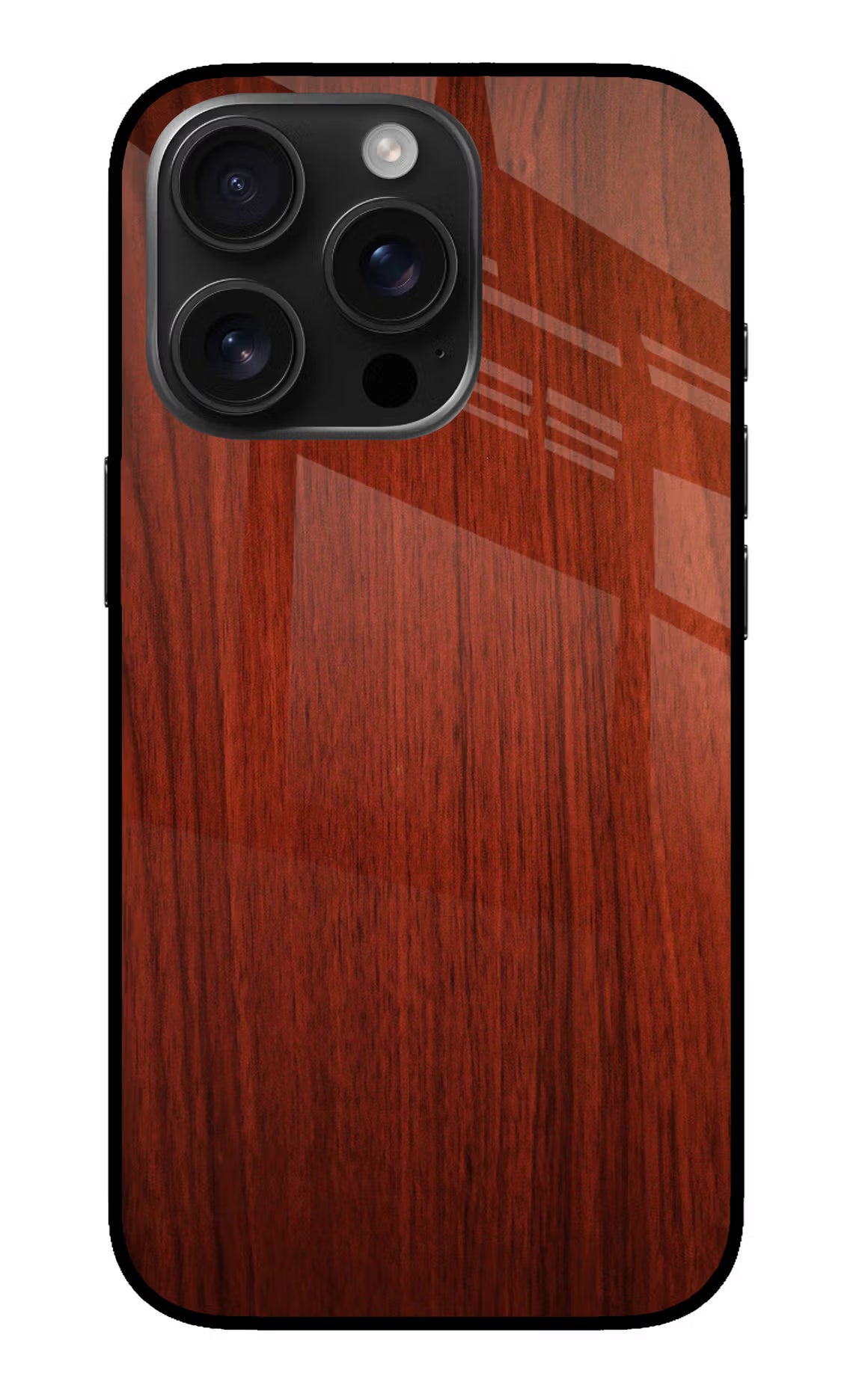 Wooden Plain Pattern iPhone 16 Pro Glass Case - Wooden Plain Pattern iPhone 16 Pro Glass Case Wooden Plain Pattern iPhone 16 Pro Glass Case
