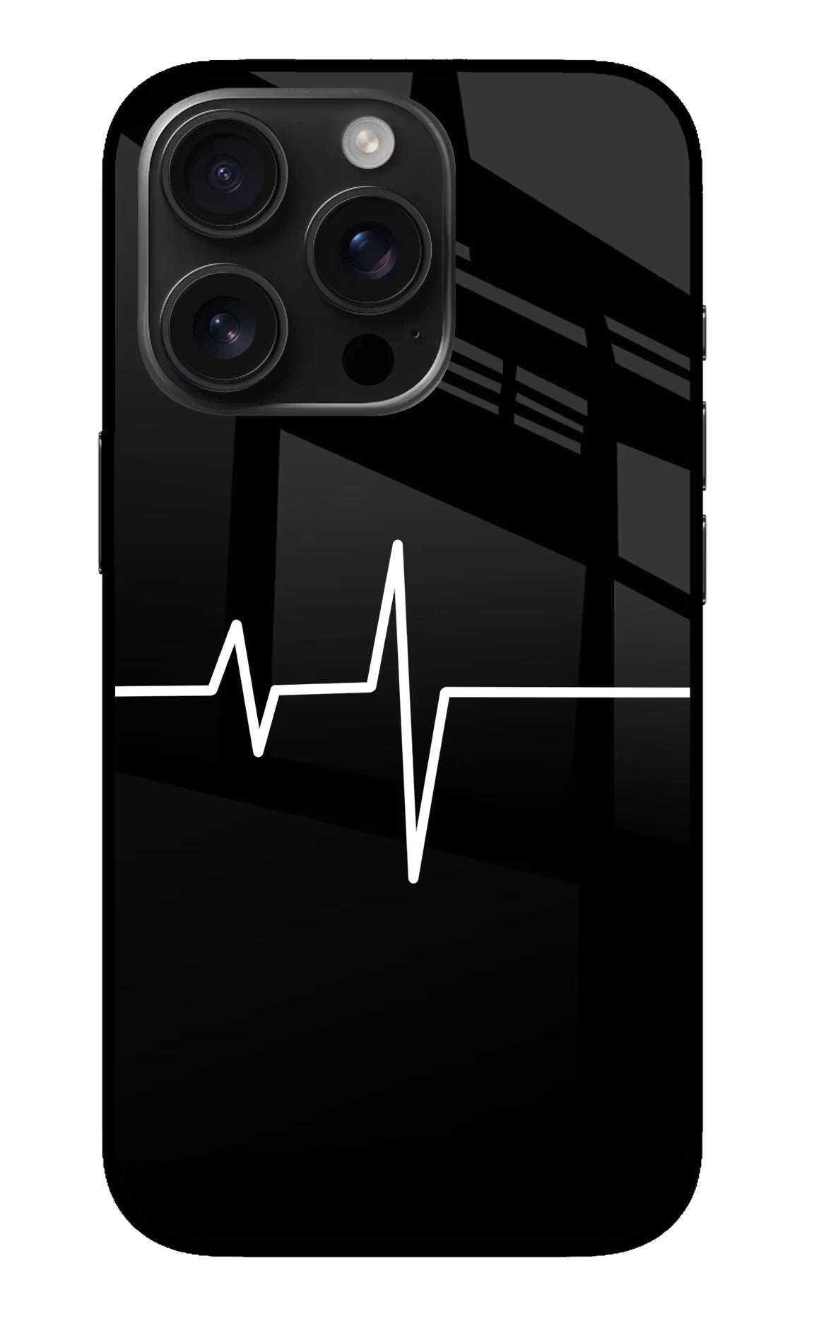 Heart Beats iPhone 16 Pro Glass Case - Heart Beats iPhone 16 Pro Glass Case Heart Beats iPhone 16 Pro Glass Case